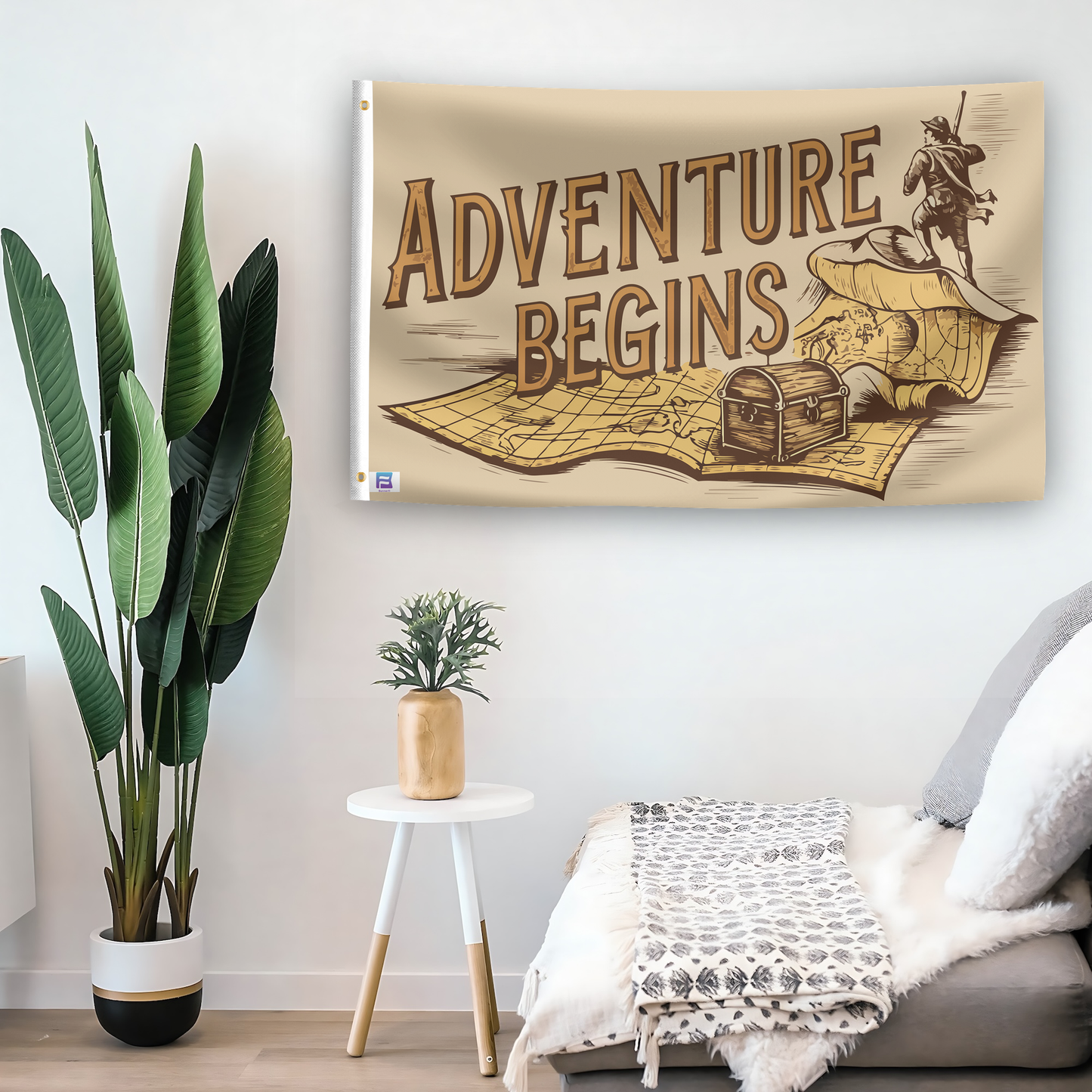 Adventure Begins Flag