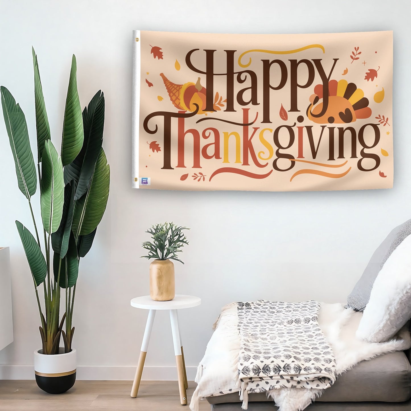Happy Thanksgiving Flag