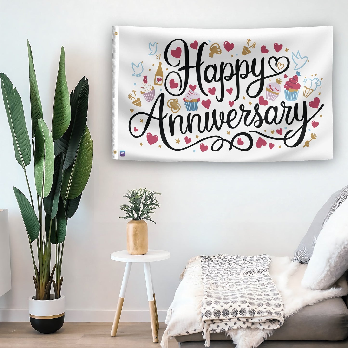 Happy Anniversary Gift Flag