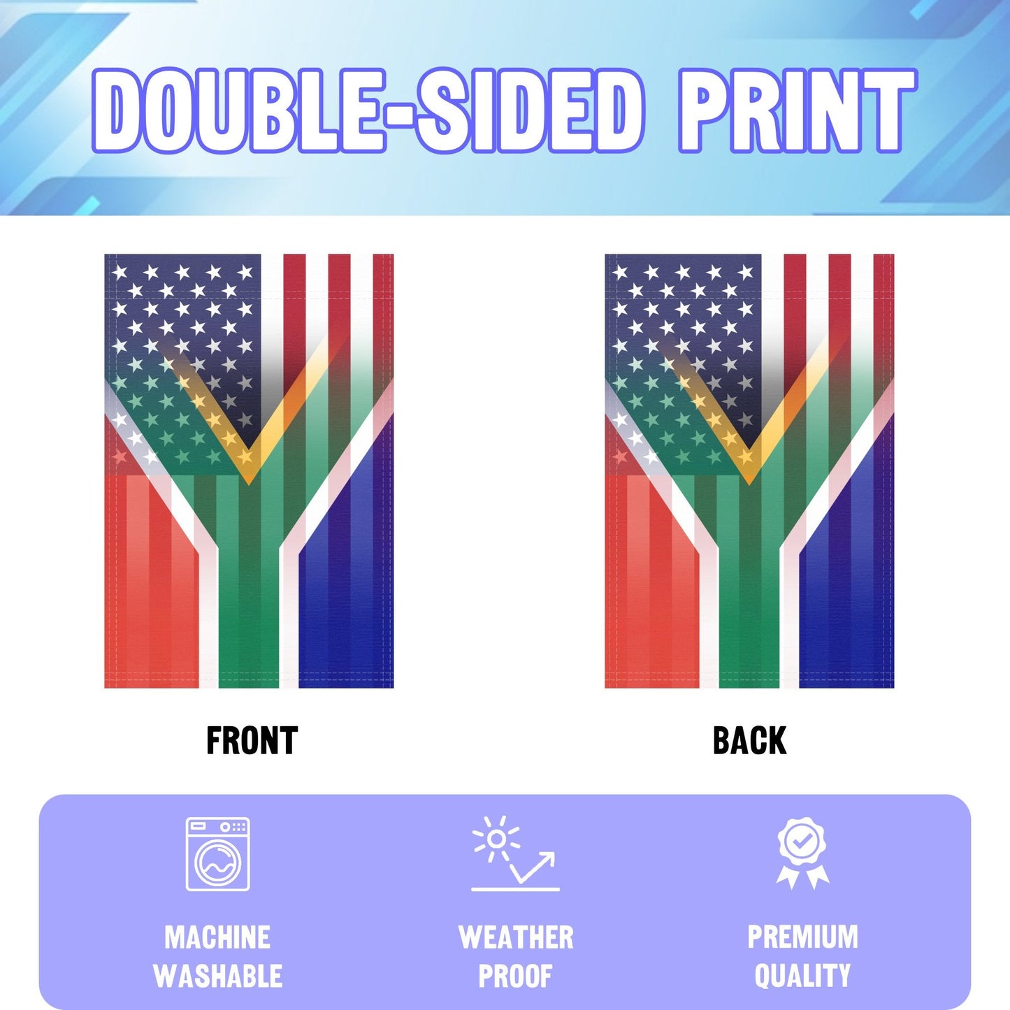 South African American Garden Flag