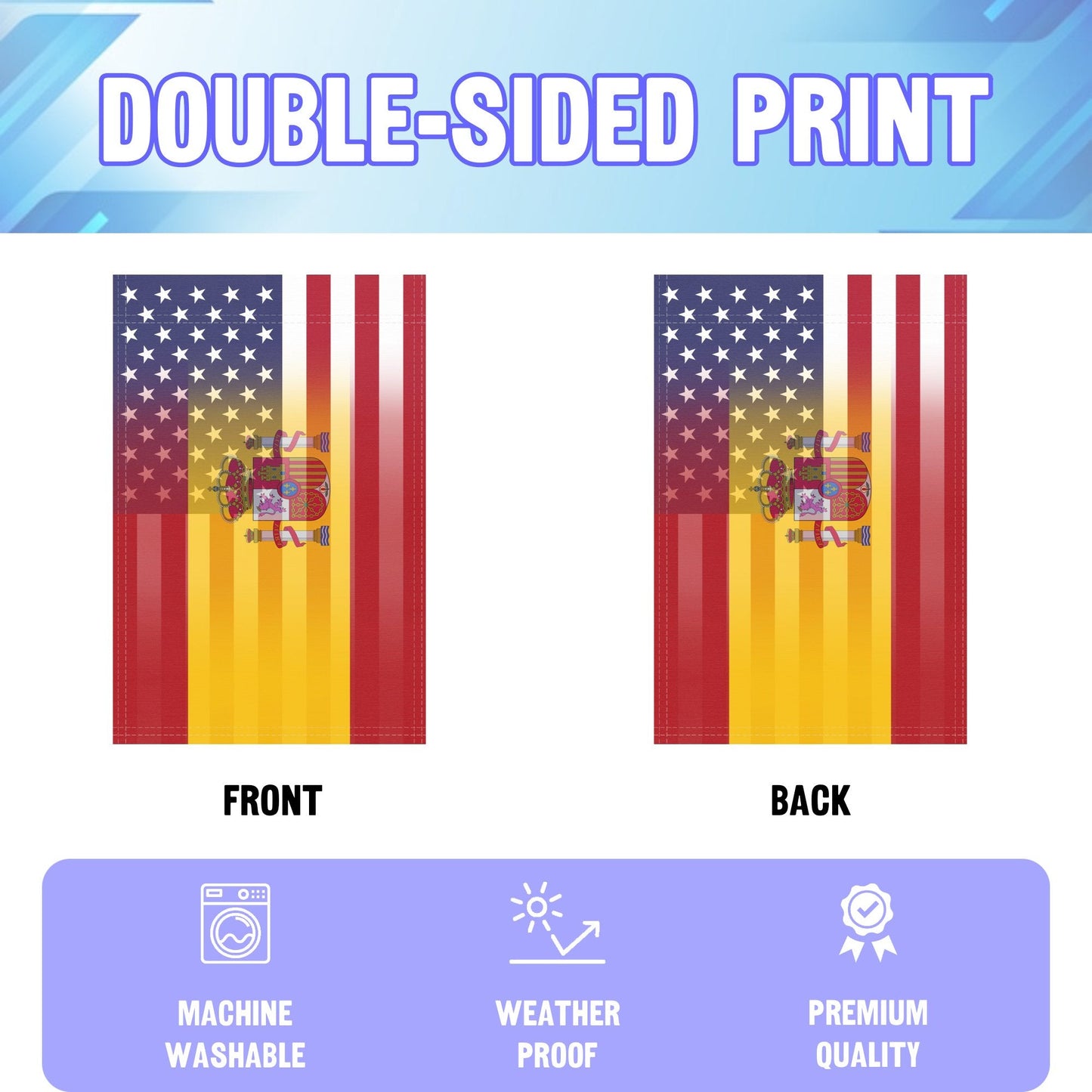 Spanish American Garden Flag