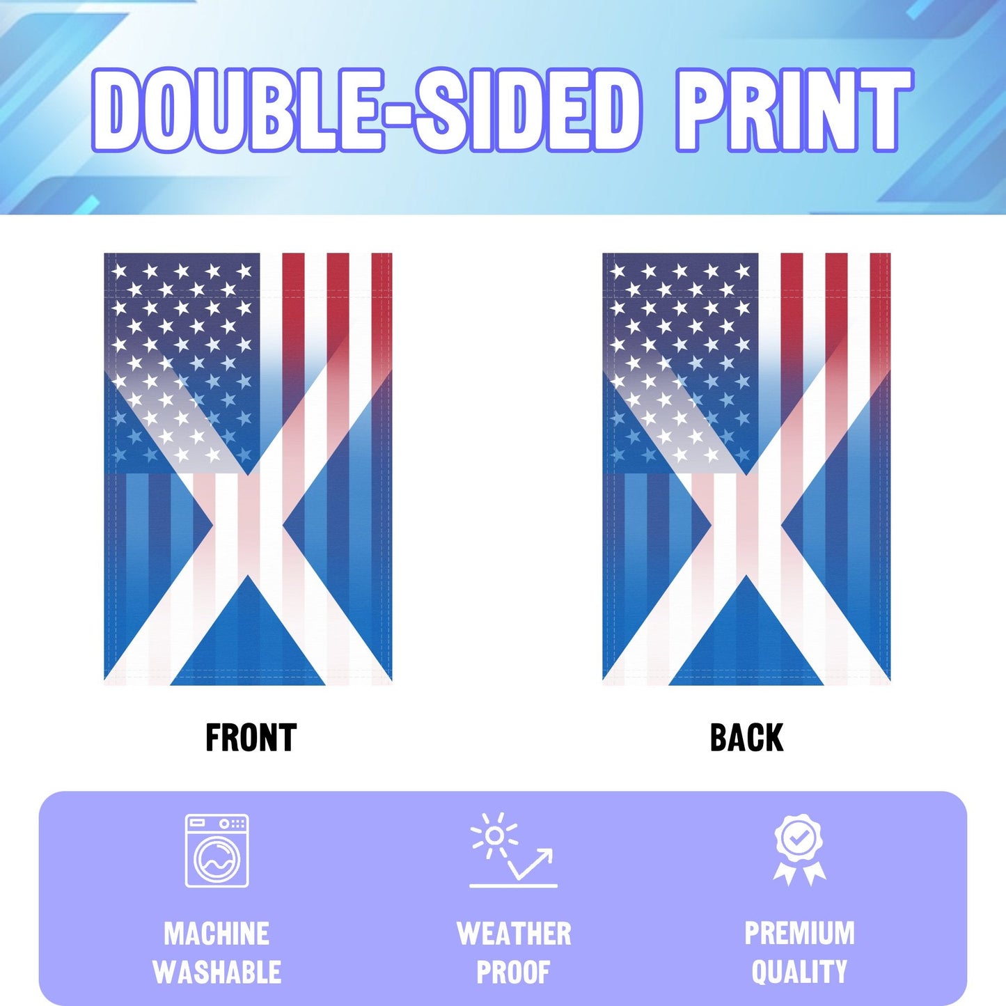 Scottish American Garden Flag