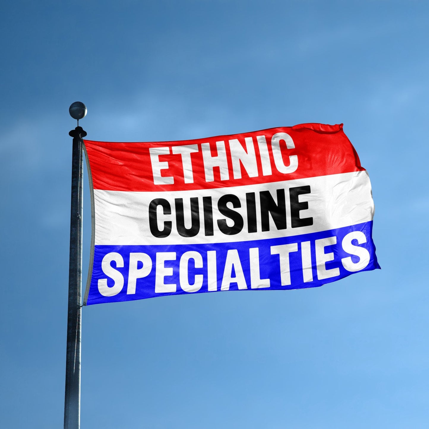 Ethnic Cuisine Specialties Business Flag