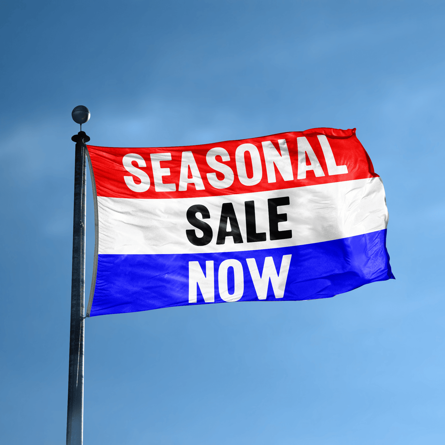 Seasonal Sale Now Business Flag