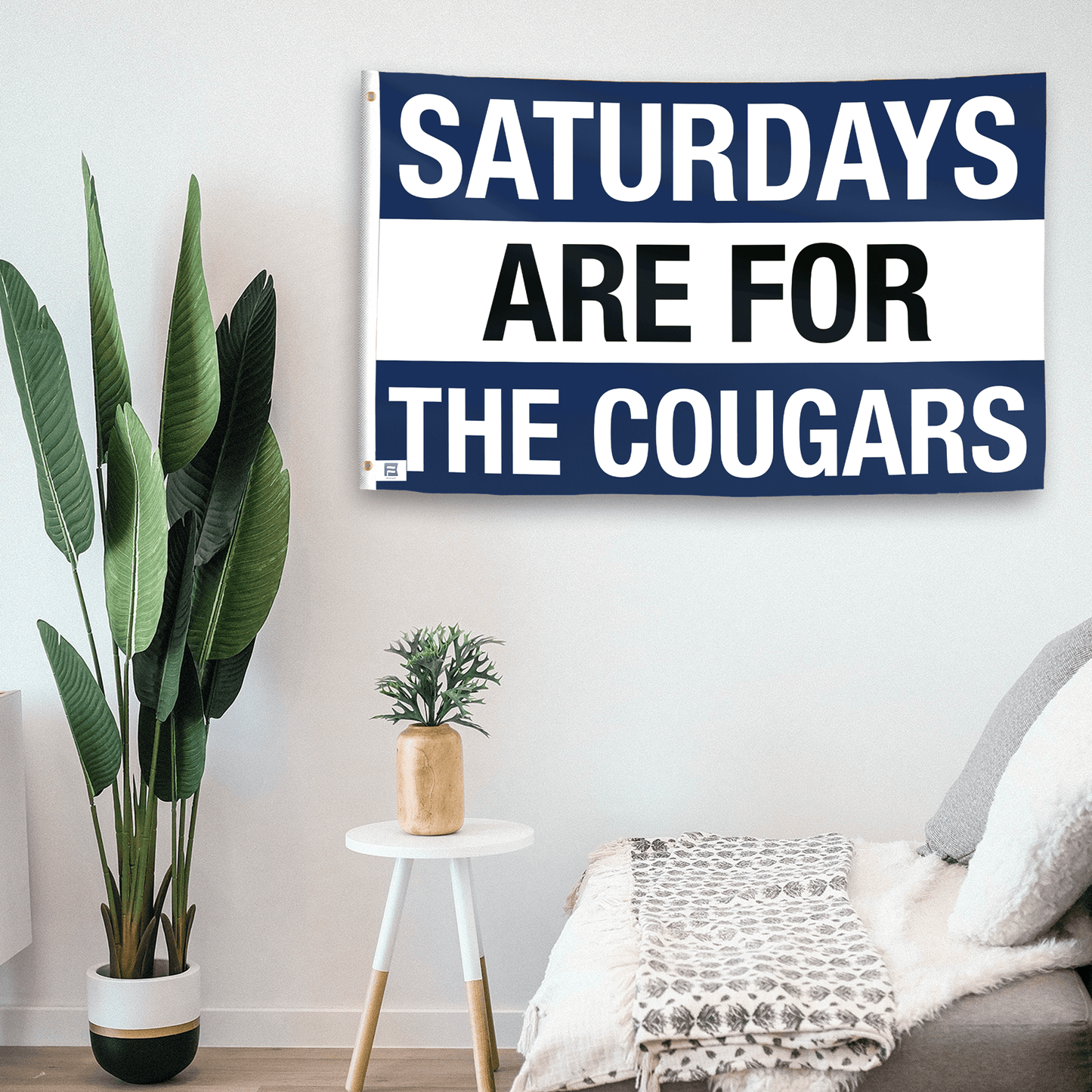 Saturdays Are for the Cougars BYU Flag