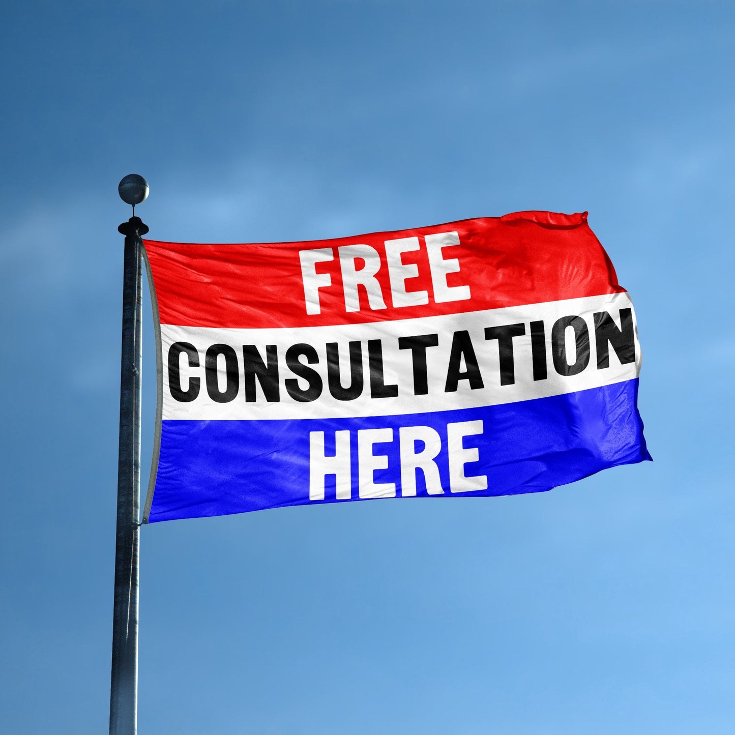 Free Consultation Here Business Flag