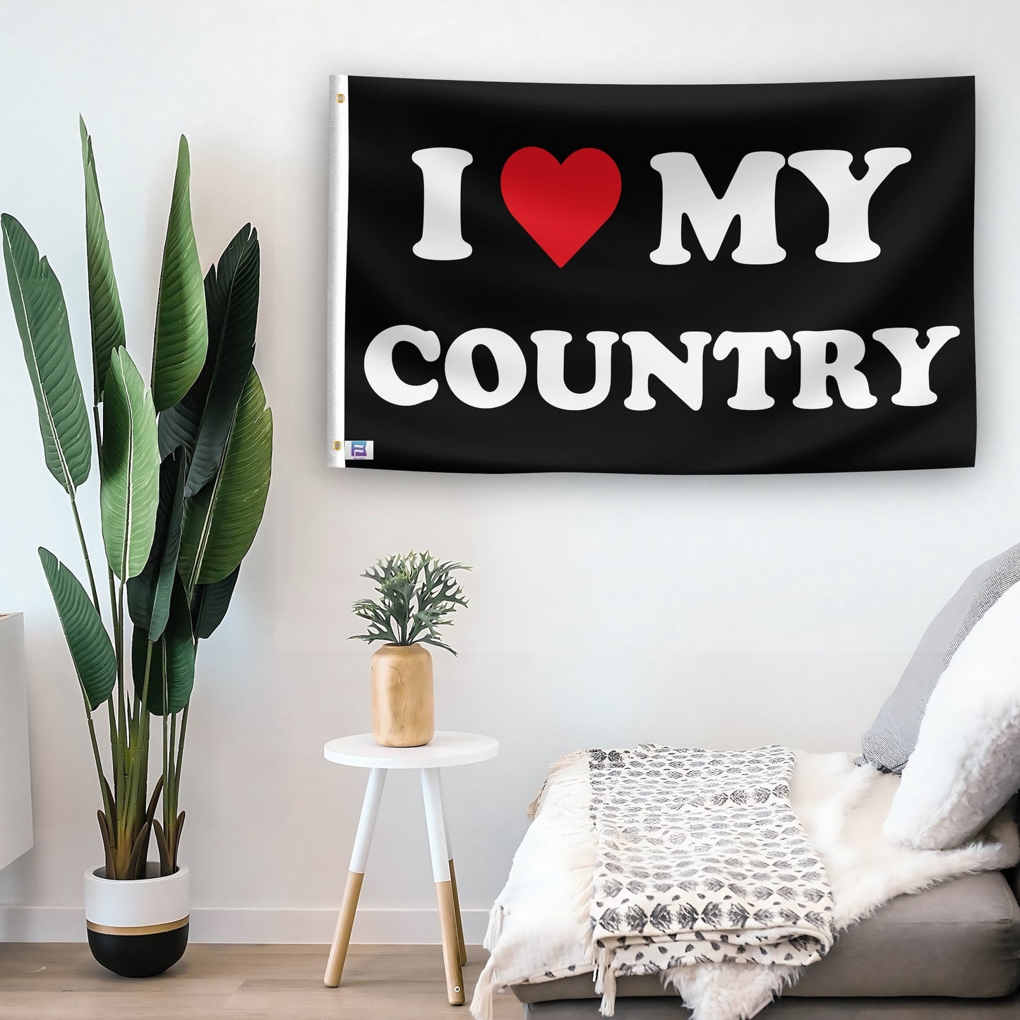 I Love My Country Flag