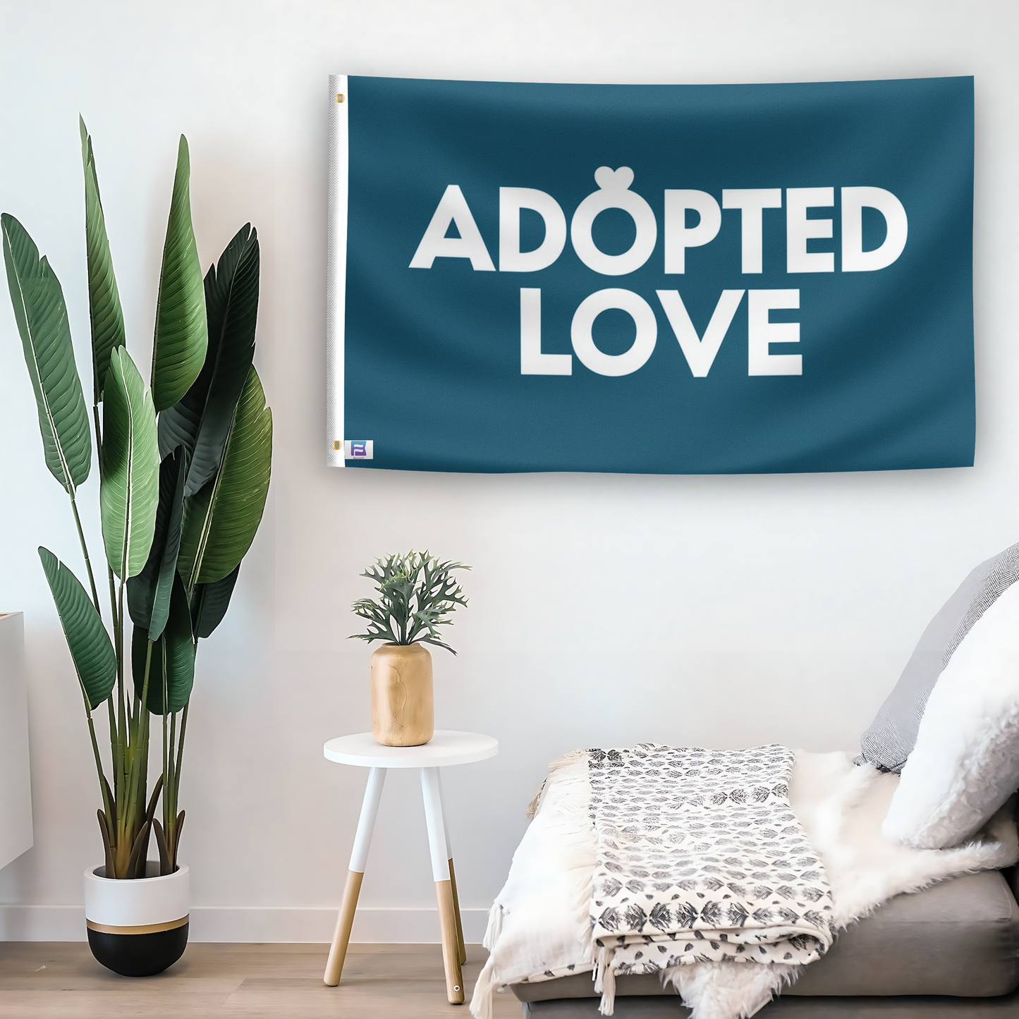 Adopted Love Pet Flag