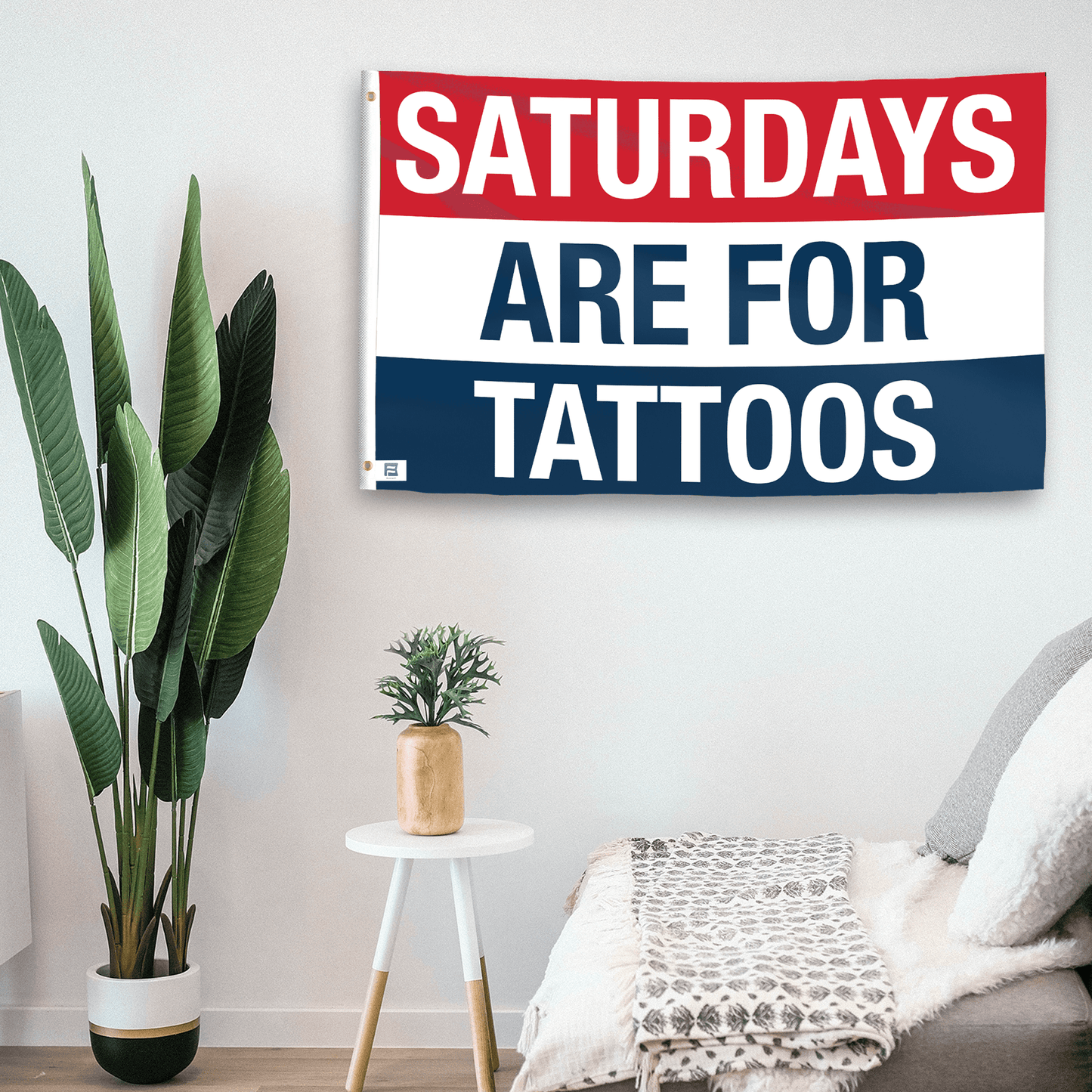 Saturdays Are for Tattoos Flag