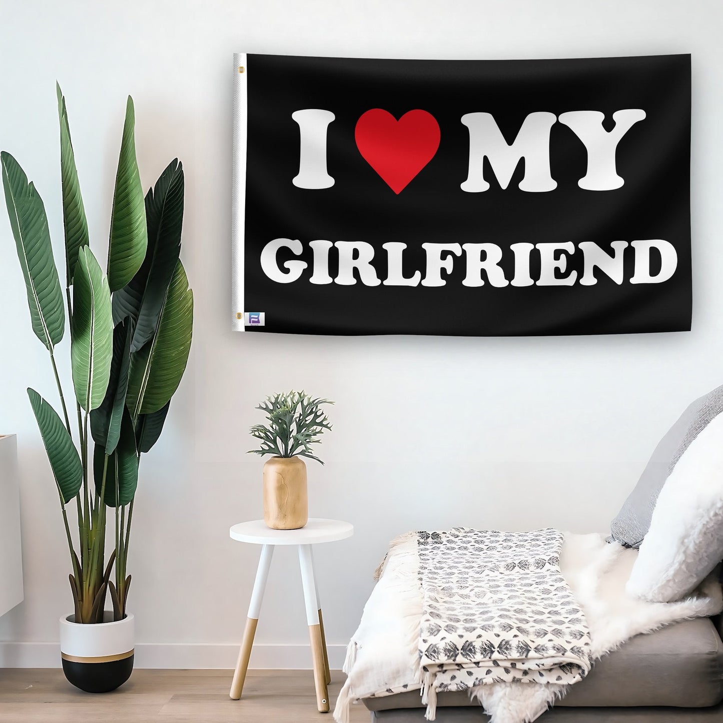 I Love My Girlfriend Flag