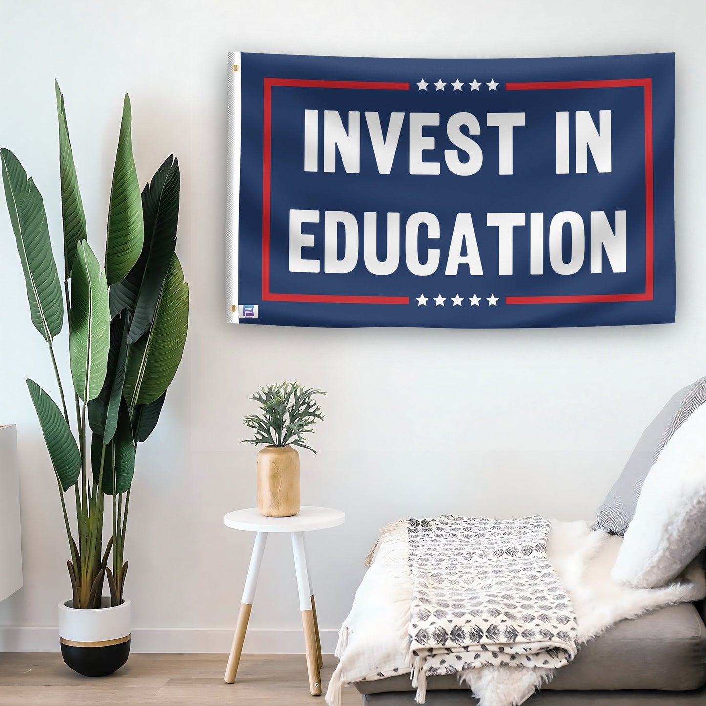 Invest In Education Political Flag