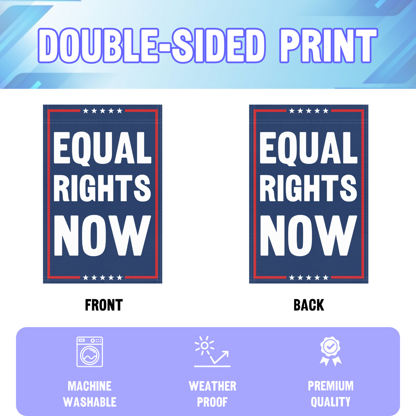 Equal Rights Now Garden Flag