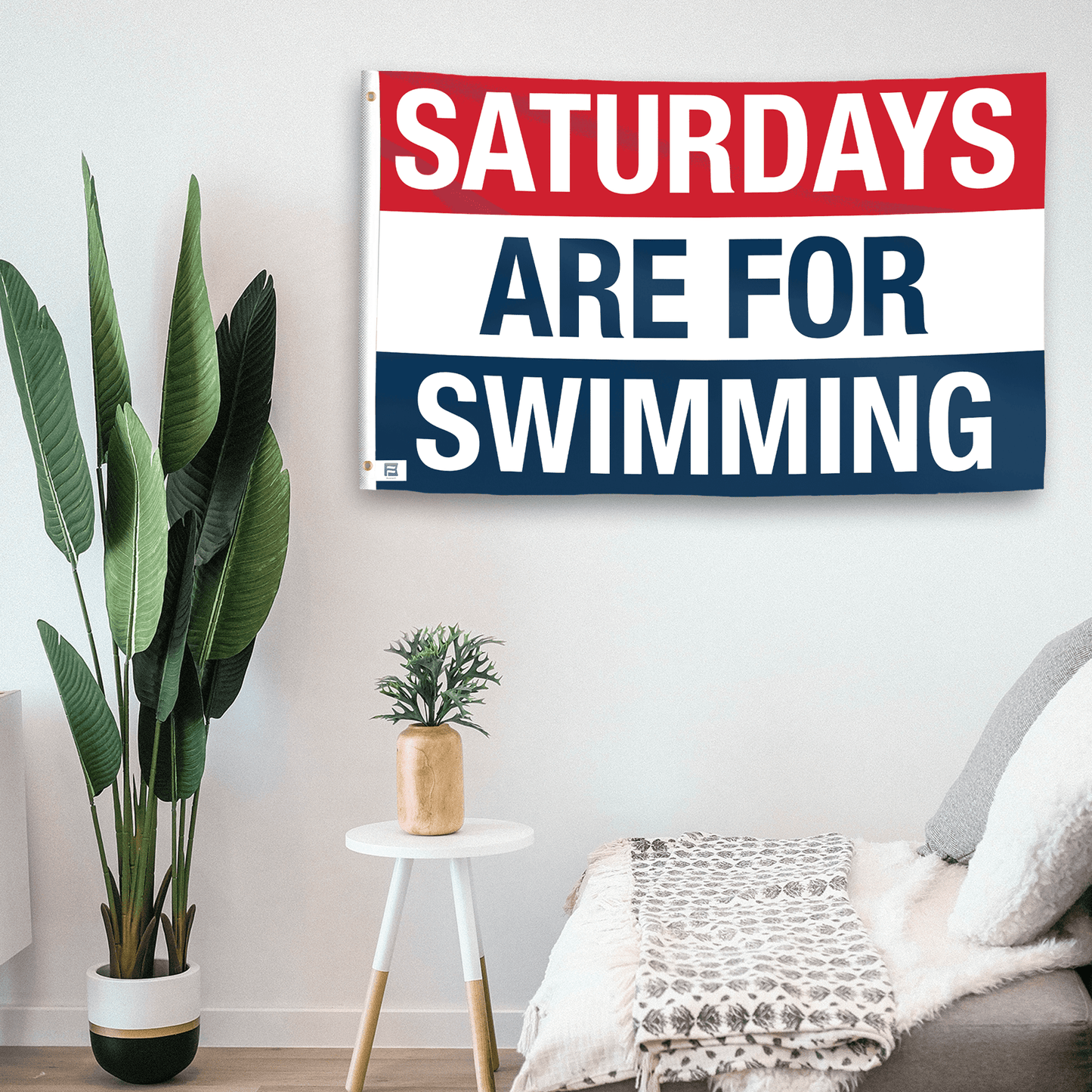 Saturdays Are for Swimming Flag