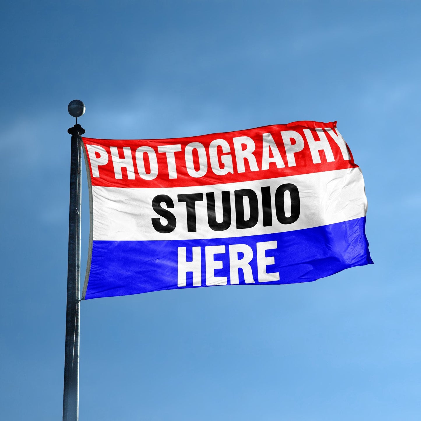 Photography Studio Here Business Flag
