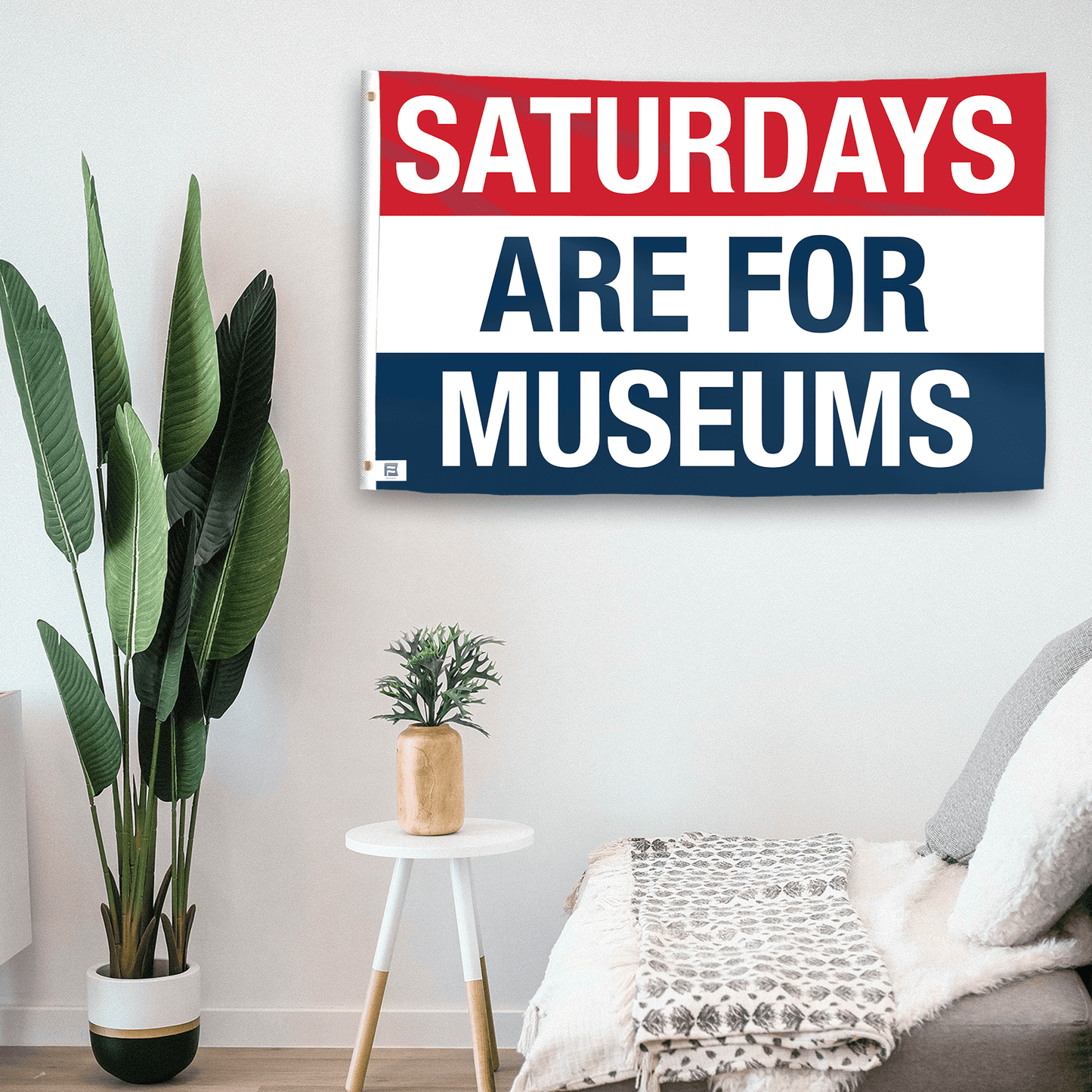 Saturdays Are for Museums Flag