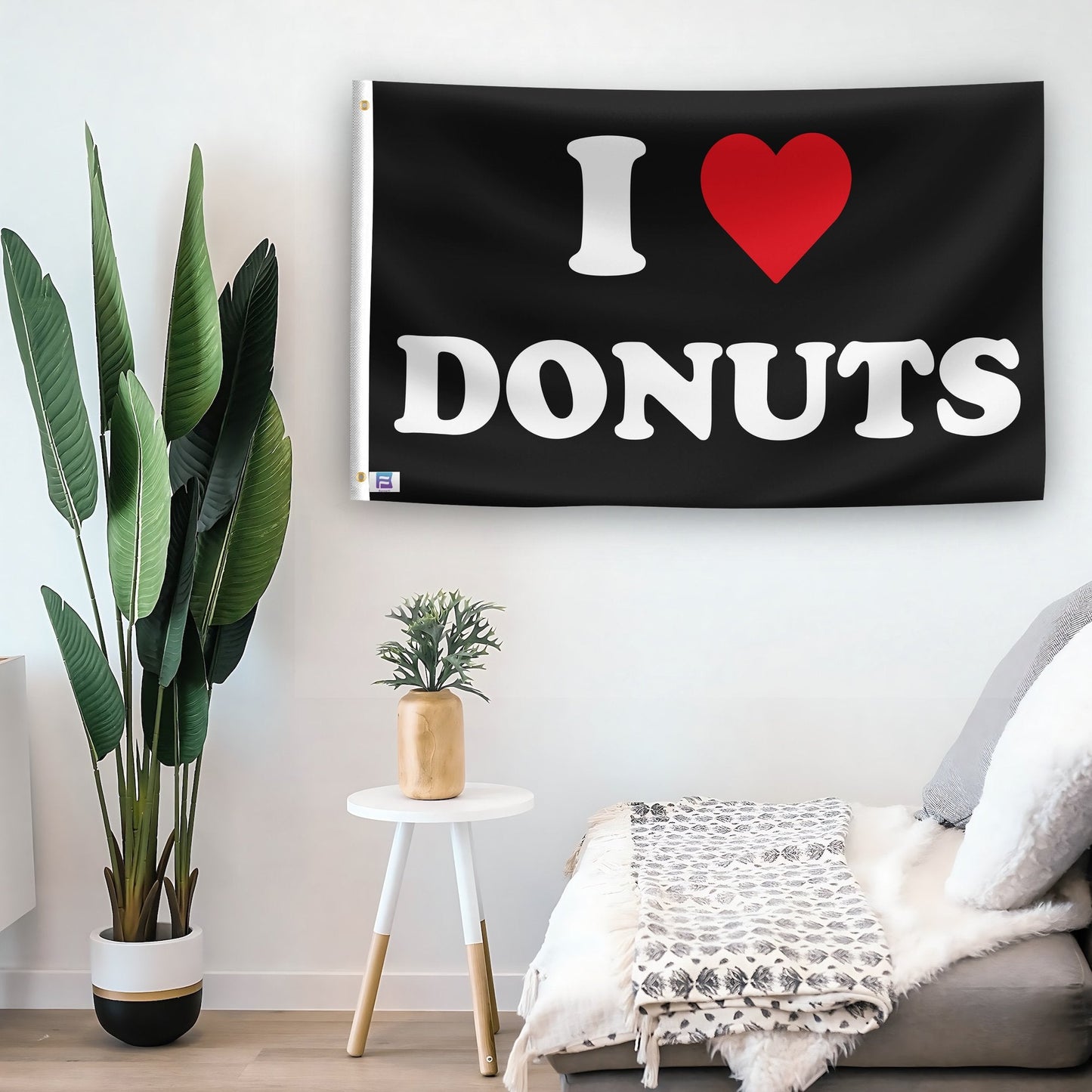 I Love Donuts Flag