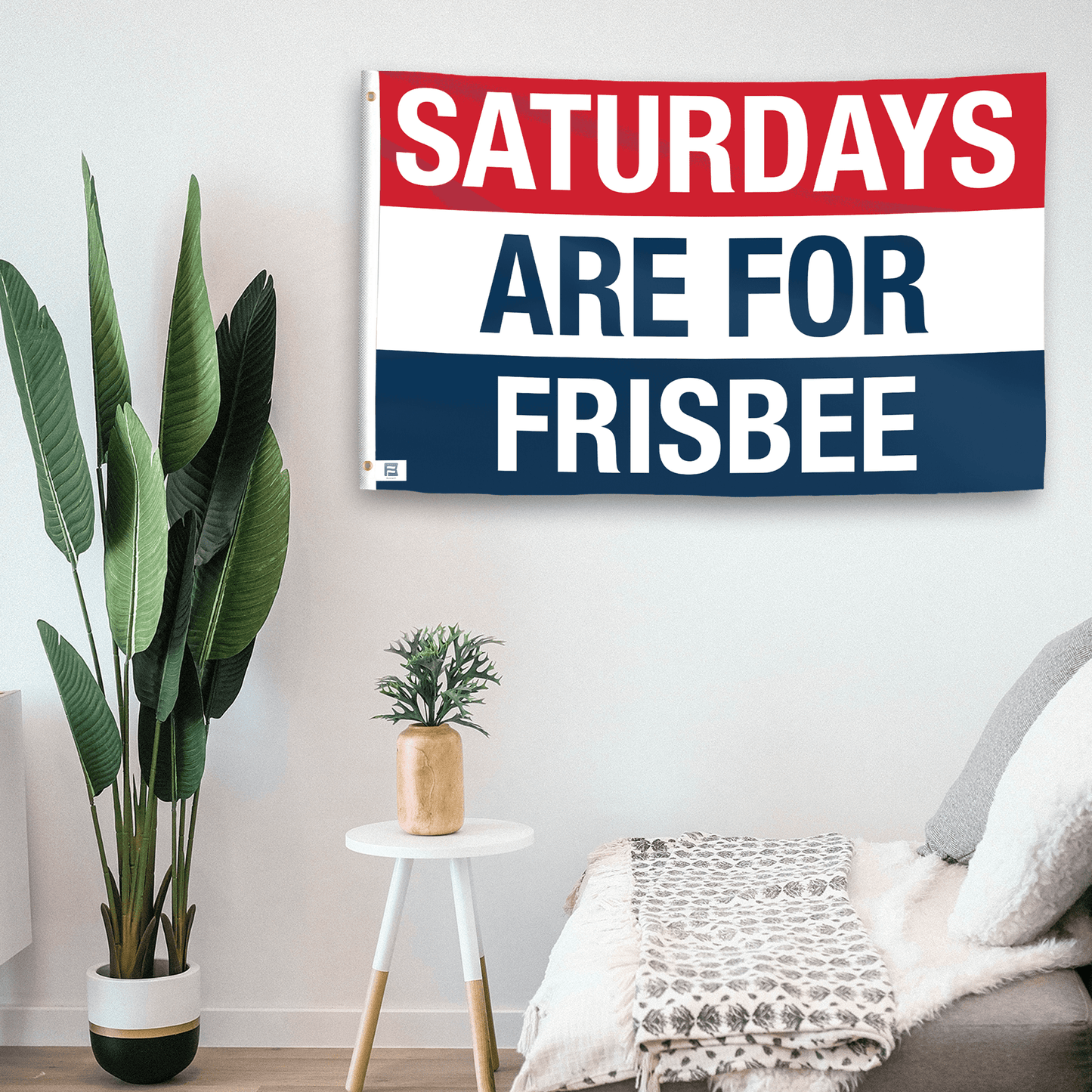 Saturdays Are for Frisbee Flag