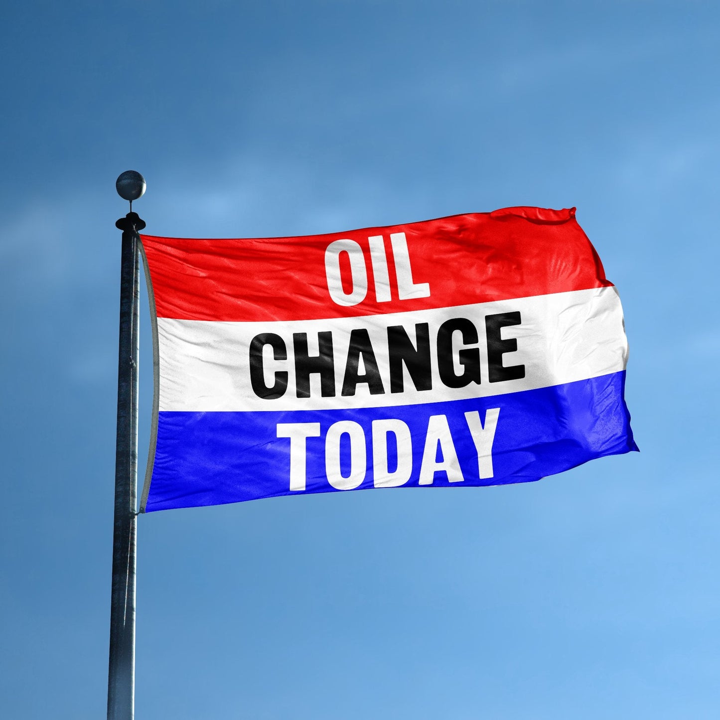 Oil Change Today Business Flag