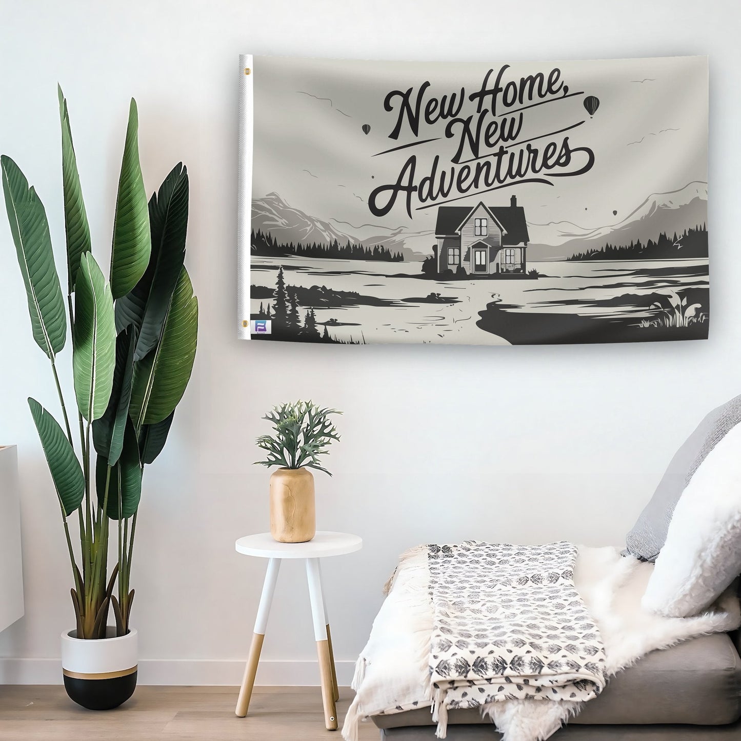 New Home New Adventures Flag