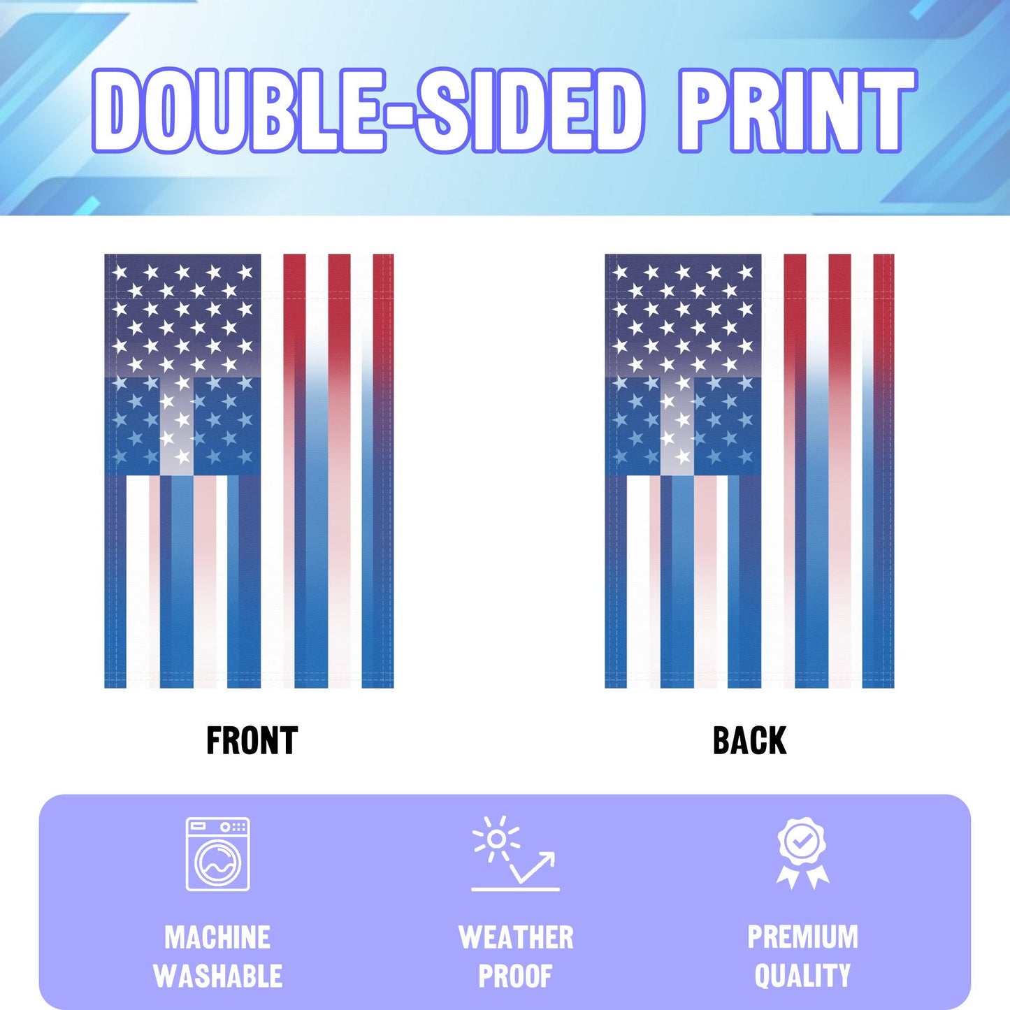 Greek American Garden Flag