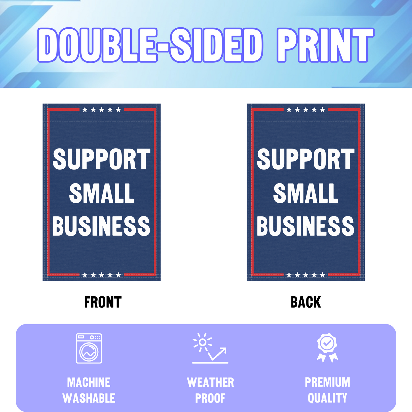 Support Small Business Garden Flag