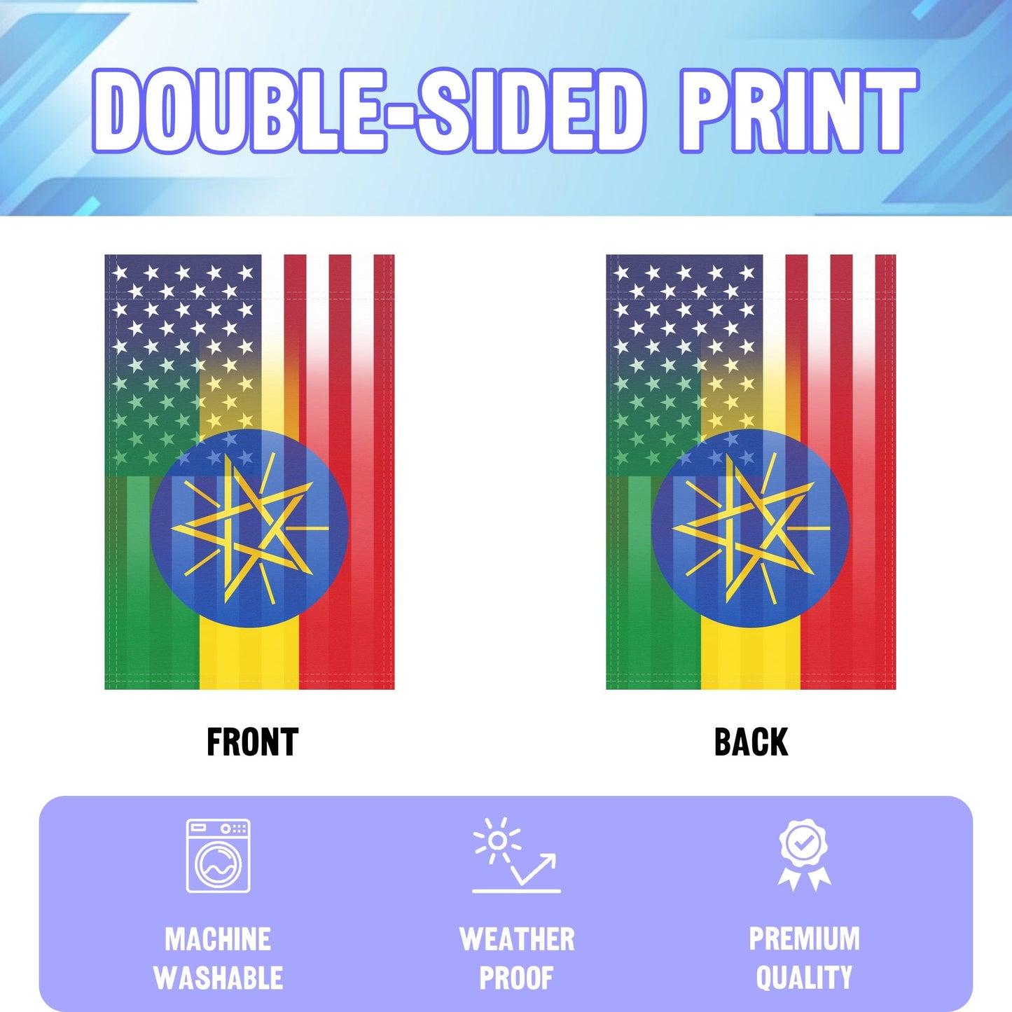 Ethiopian American Garden Flag