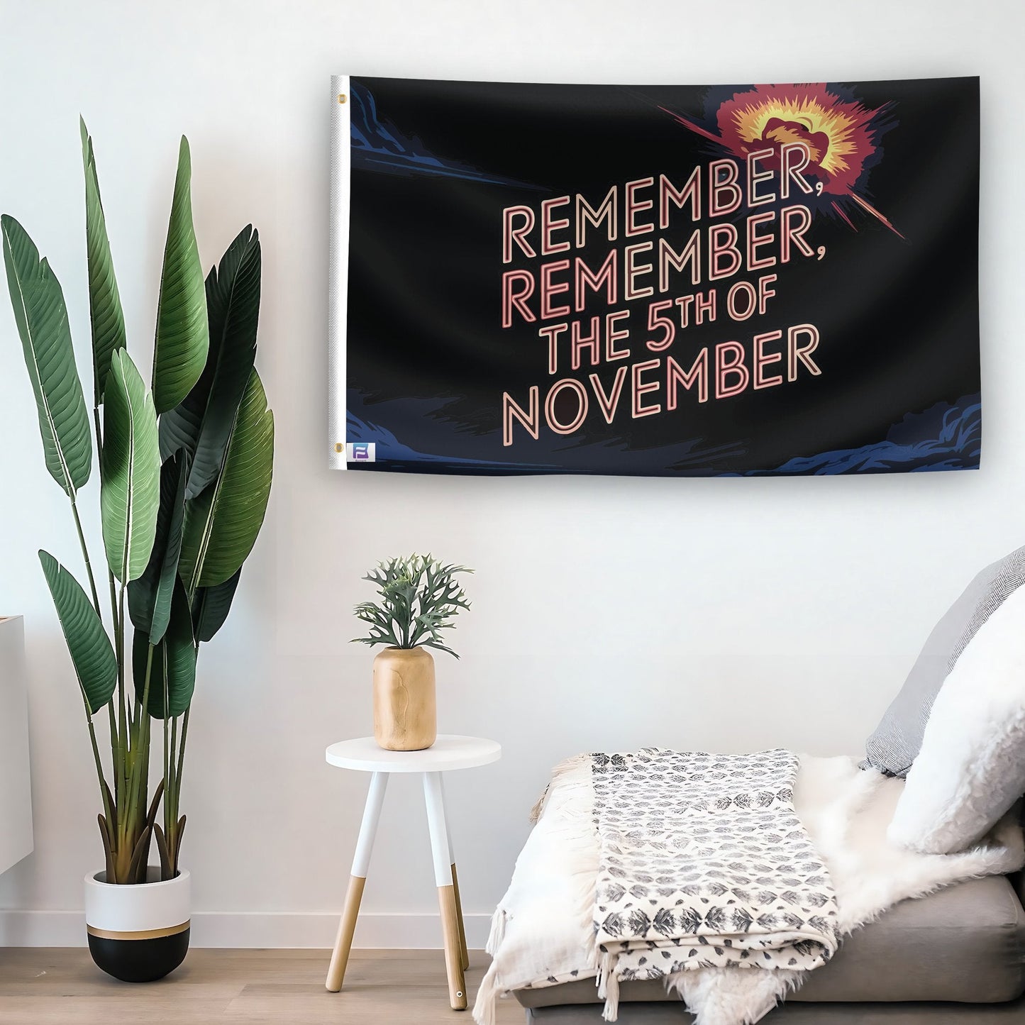 Remember Remember The 5th Of Novermber Holiday Flag