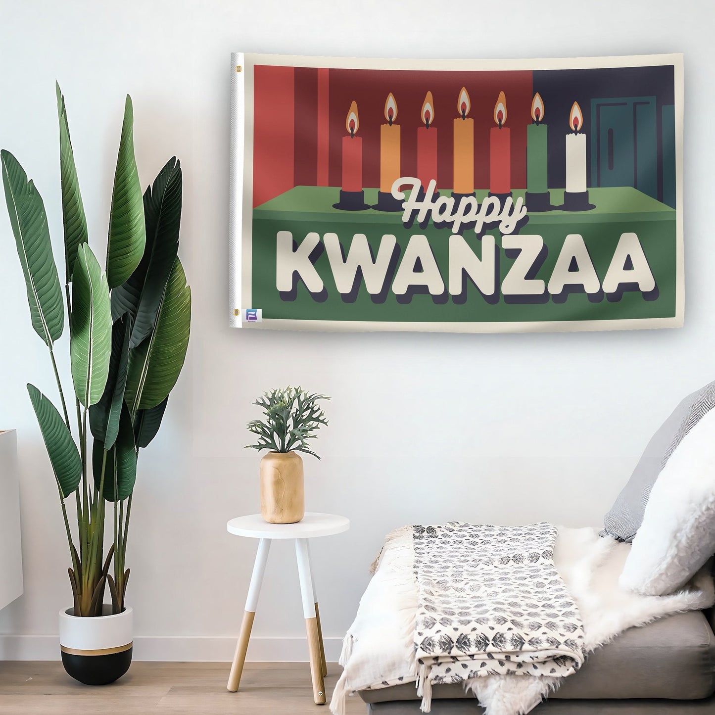 Happy Kwanzaa Flag