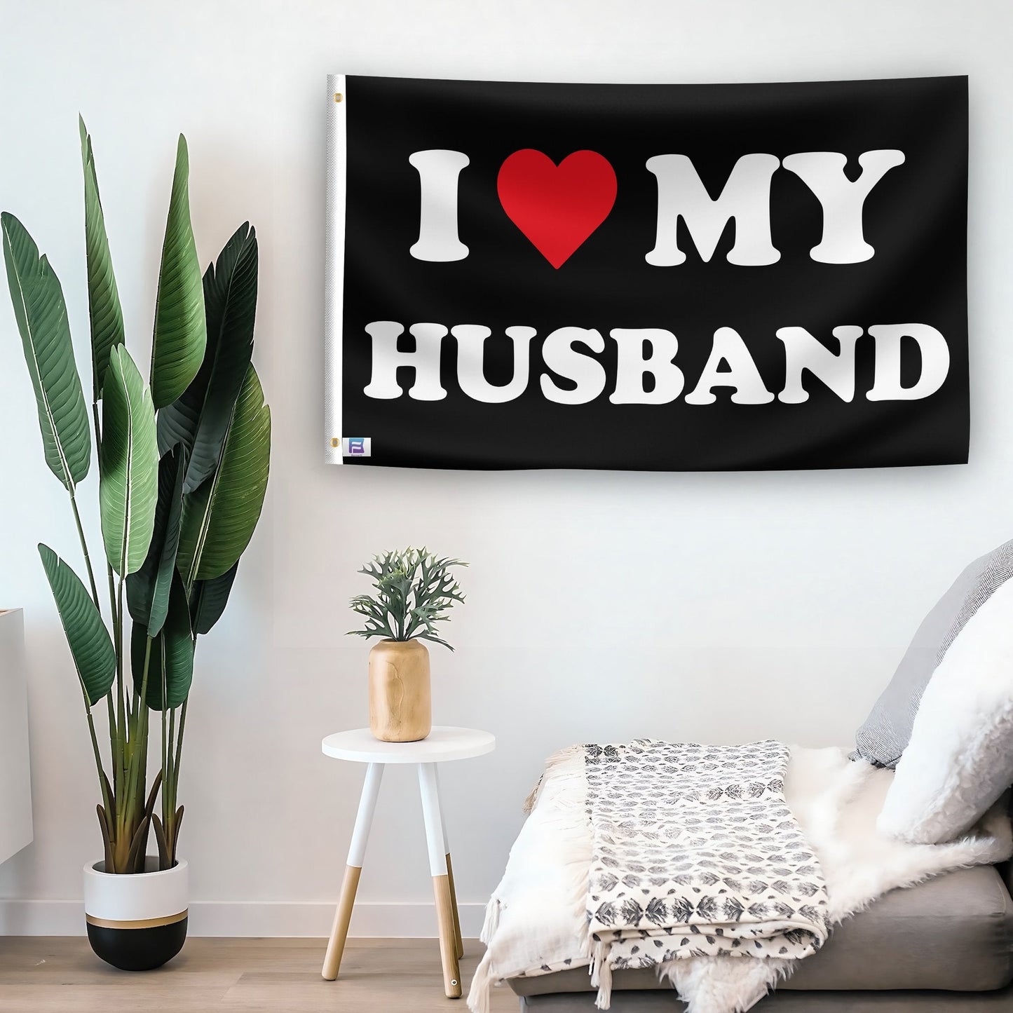 I Love My Husband Flag