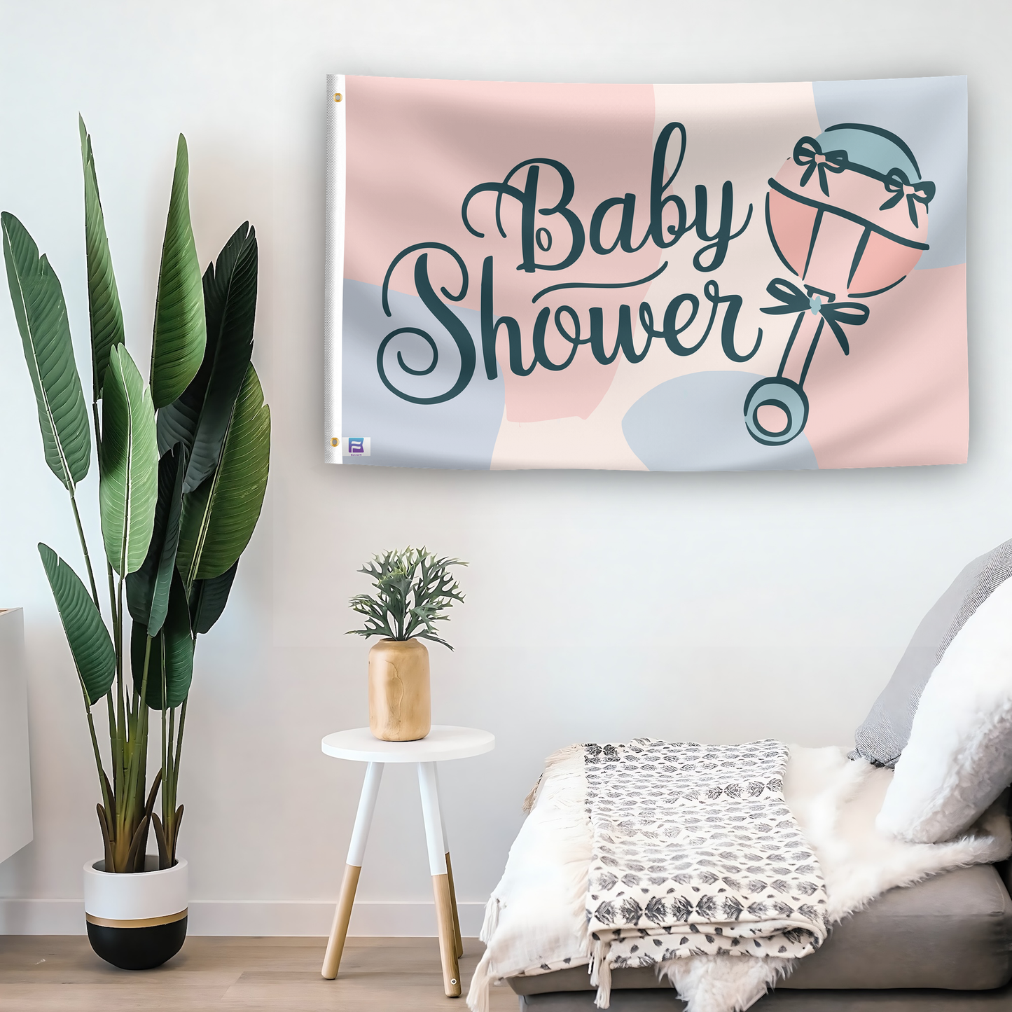 Baby Shower Event Flag