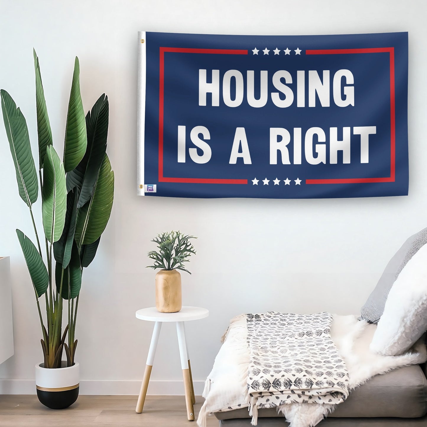 Housing Is A Right Political Flag