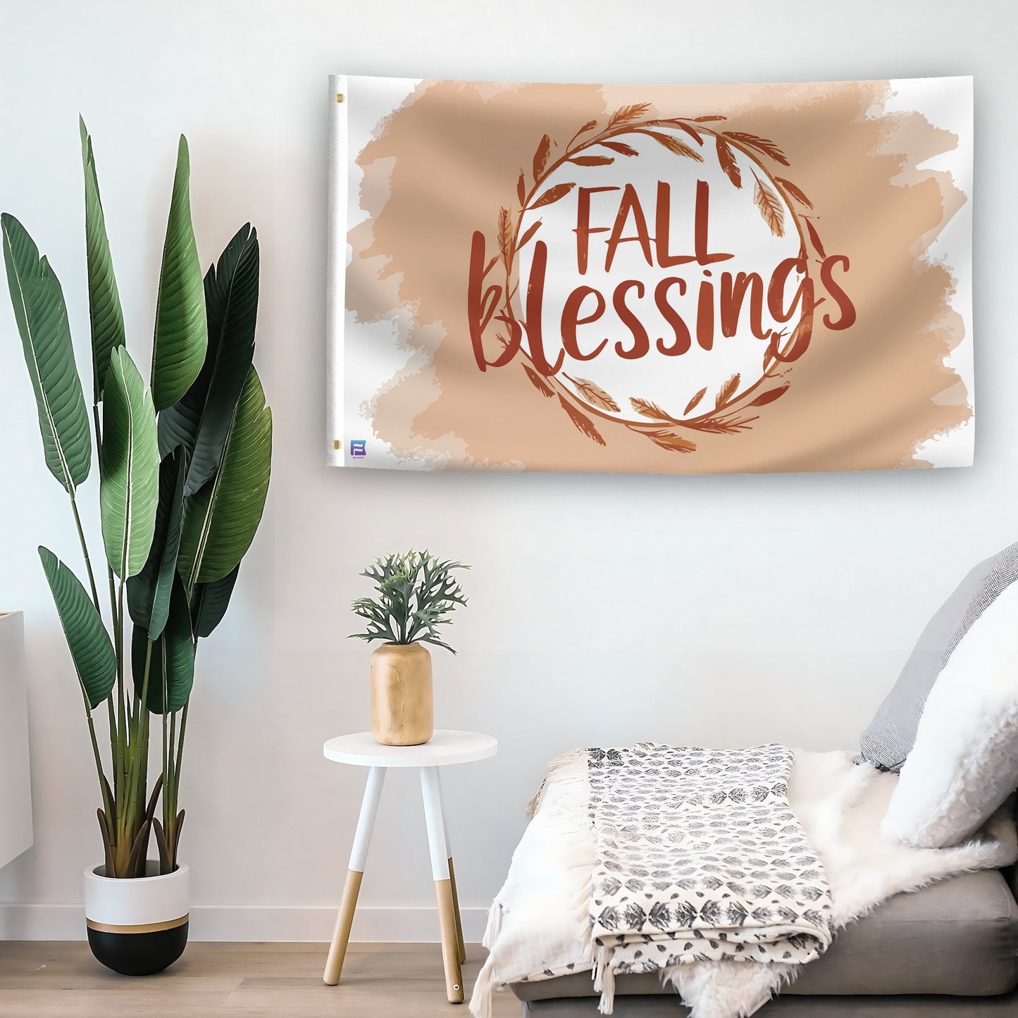 Fall Blessings Flag
