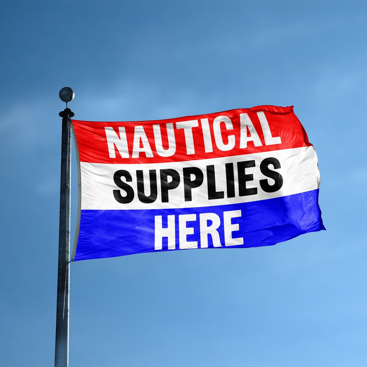 Nautical Supplies Here Business Flag