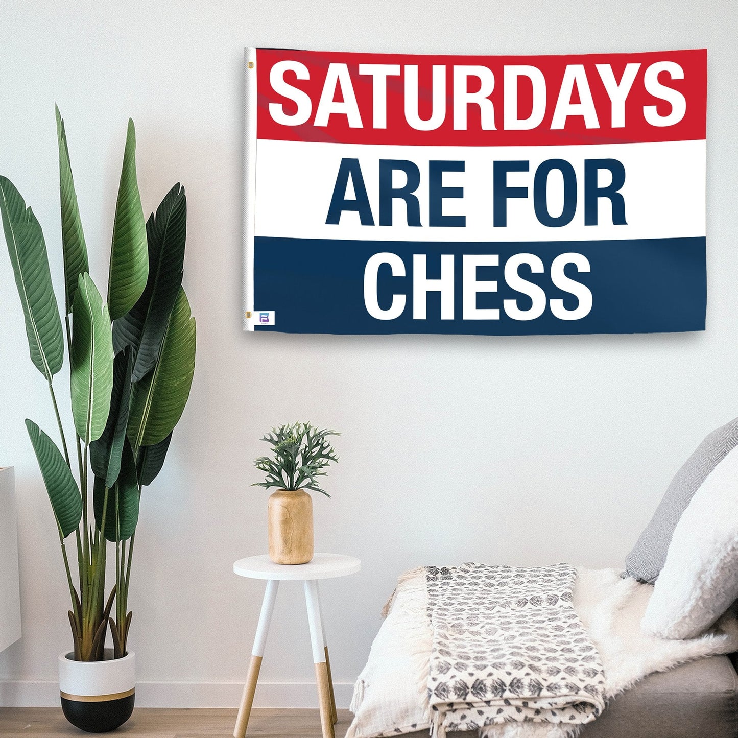 Saturdays Are for Chess Flag