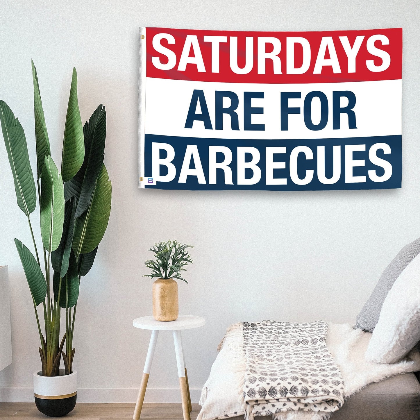 Saturdays Are for Barbecues Flag