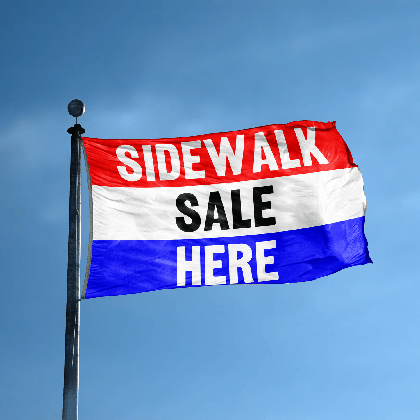Sidewalk Sale Here Business Flag