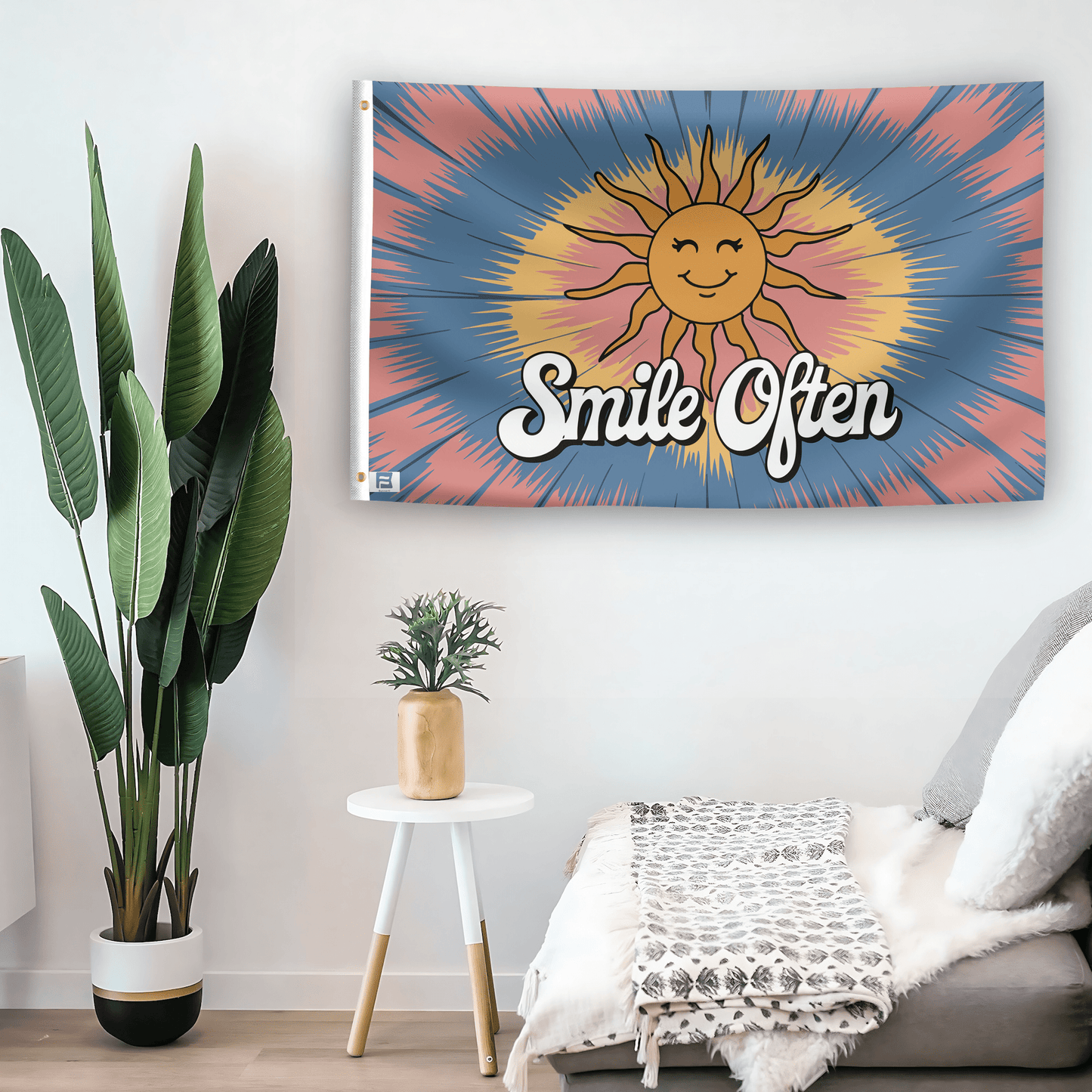 Smile Often 70s Style Flag