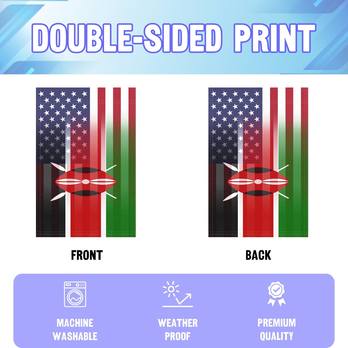 Kenyan American Garden Flag