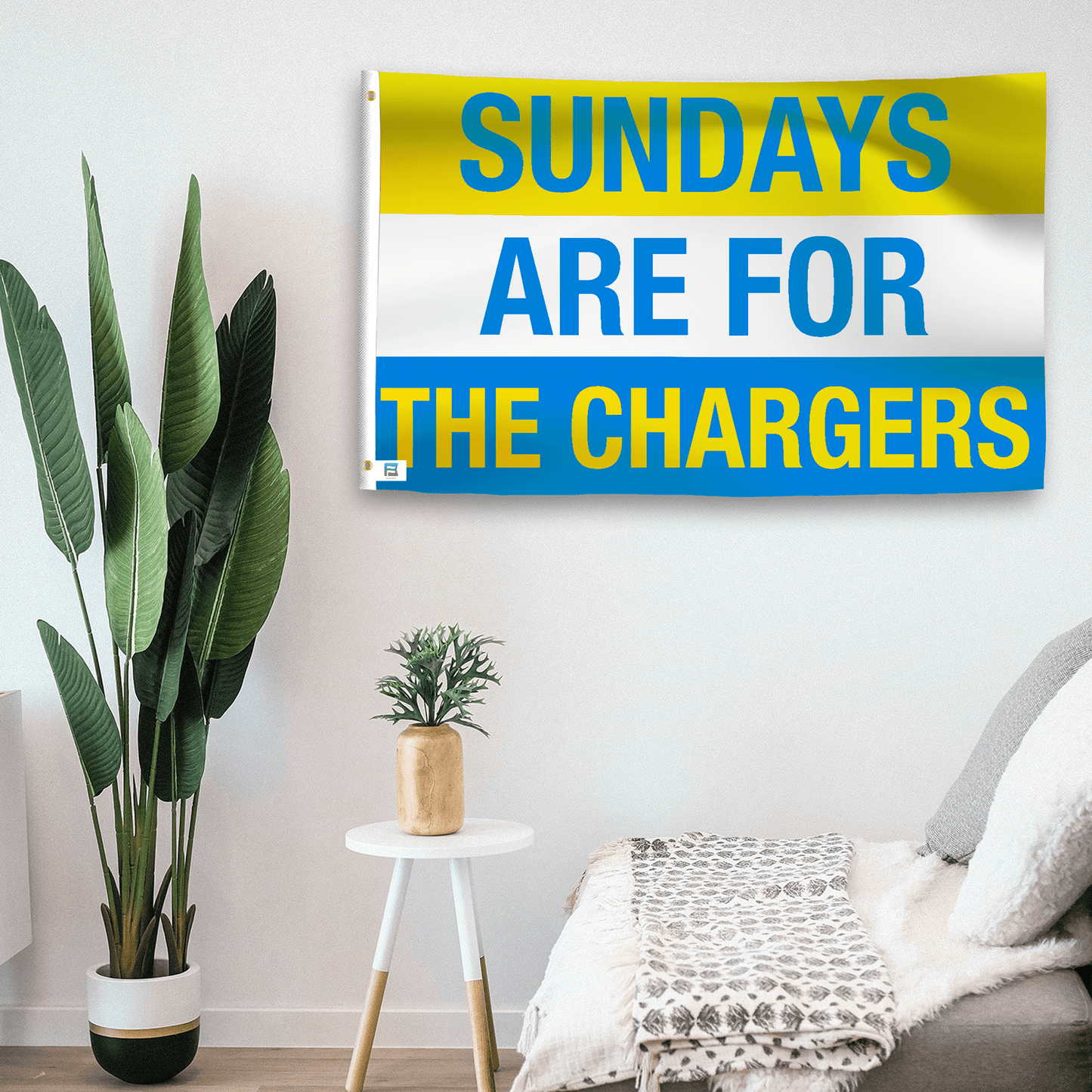 Sundays Are for the Chargers Flag