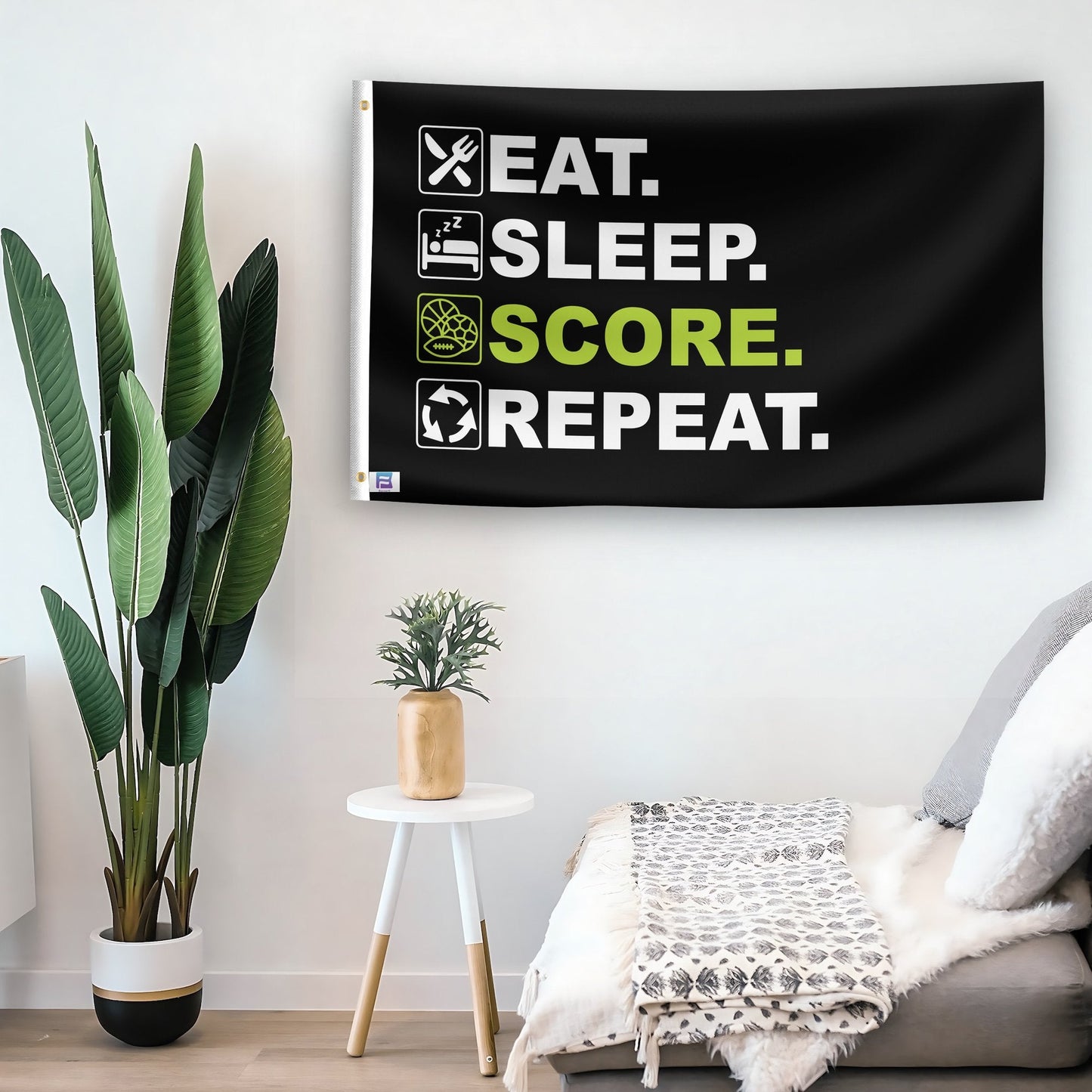 Eat Sleep Score Repeat Flag