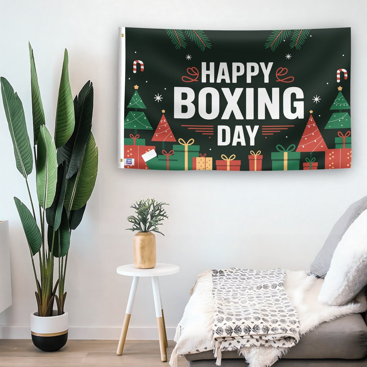 Happy Boxing Day Flag