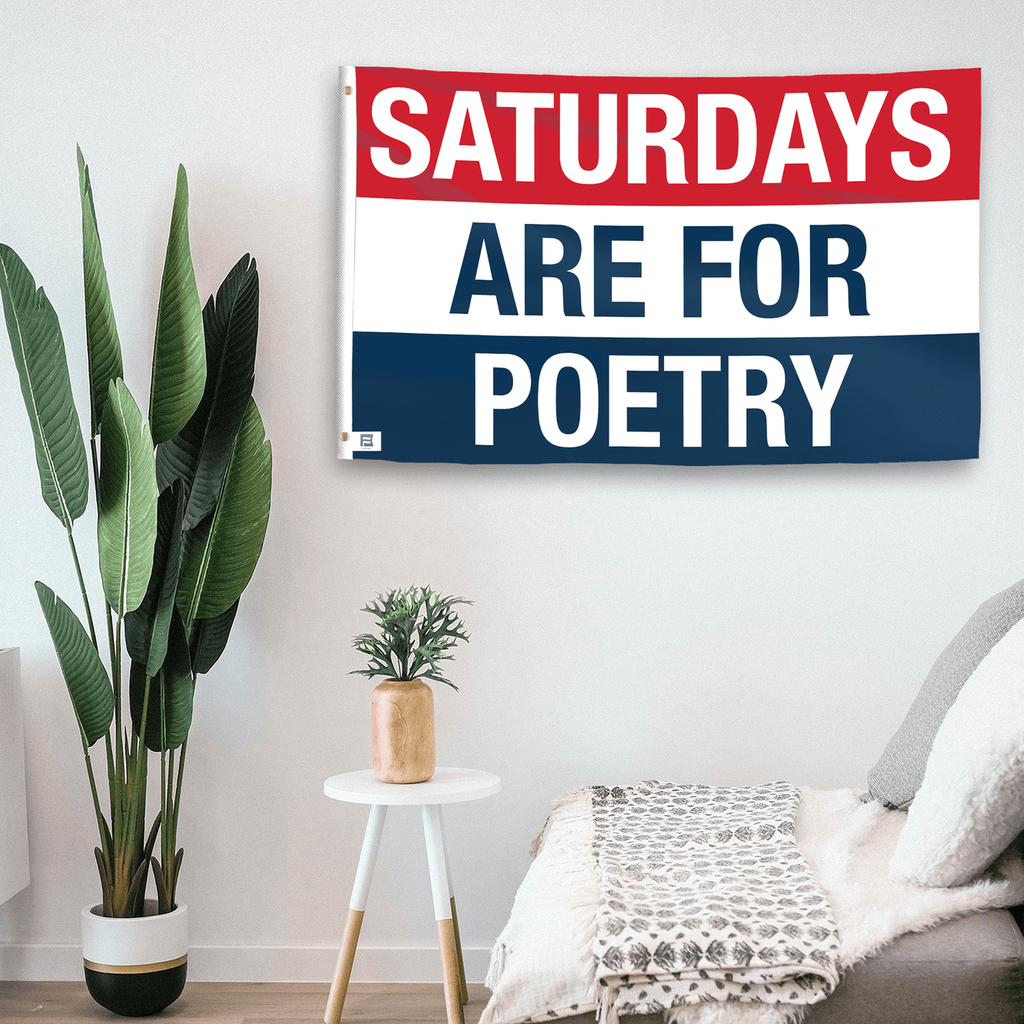 Saturdays Are for Poetry Flag