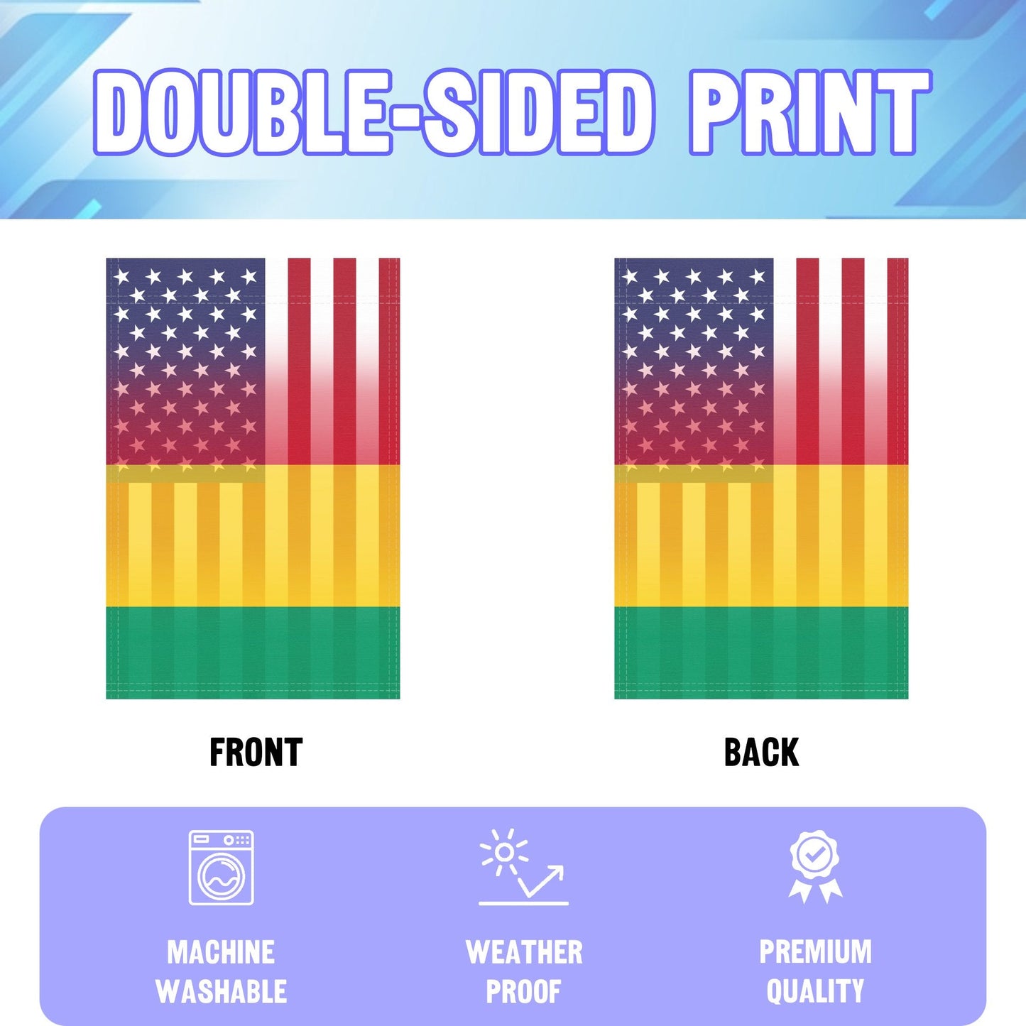 Guinean American Garden Flag