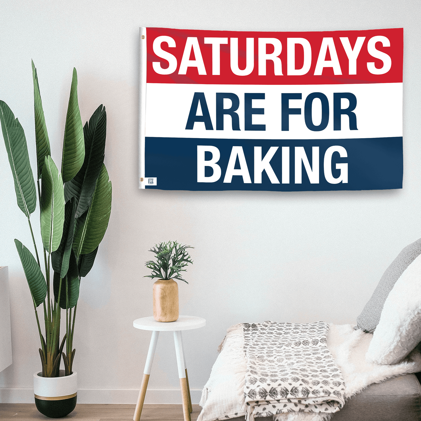 Saturdays Are for Baking Flag