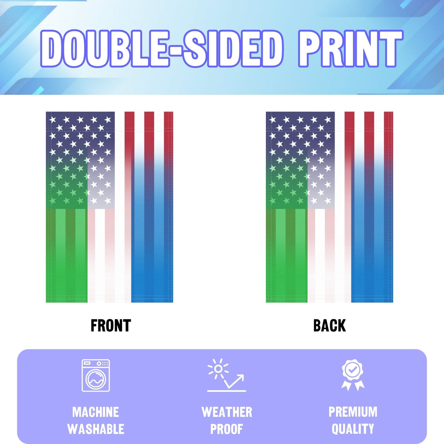 Sierra Leonean American Garden Flag
