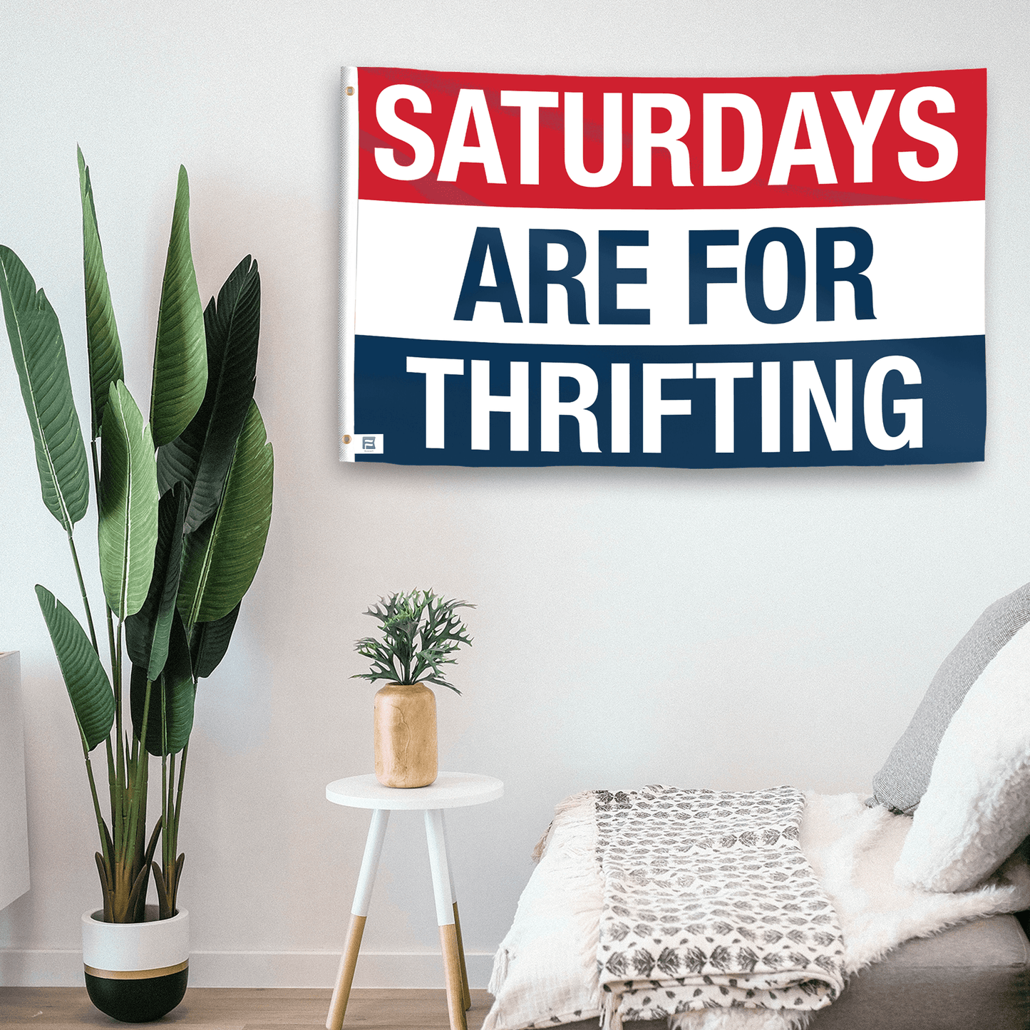 Saturdays Are for Thrifting Flag