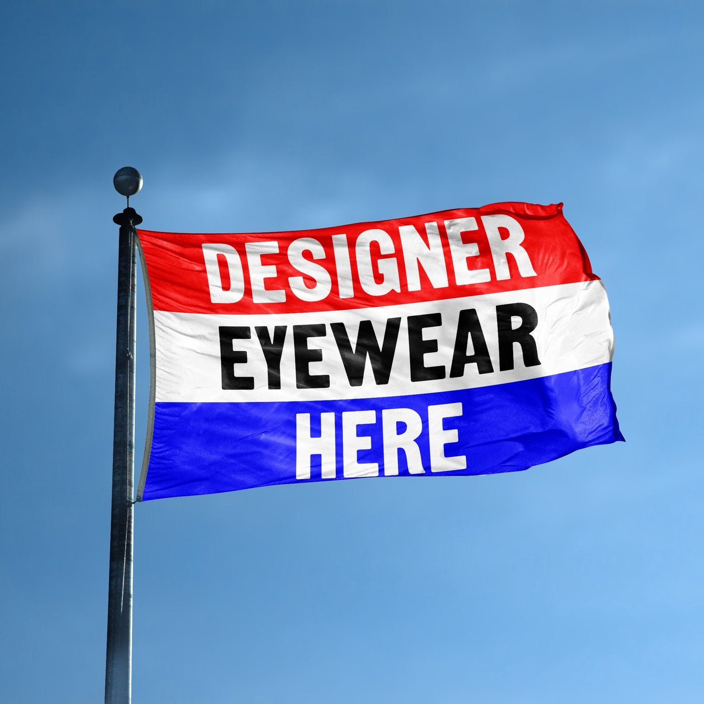 Designer Eyewear Here Business Flag