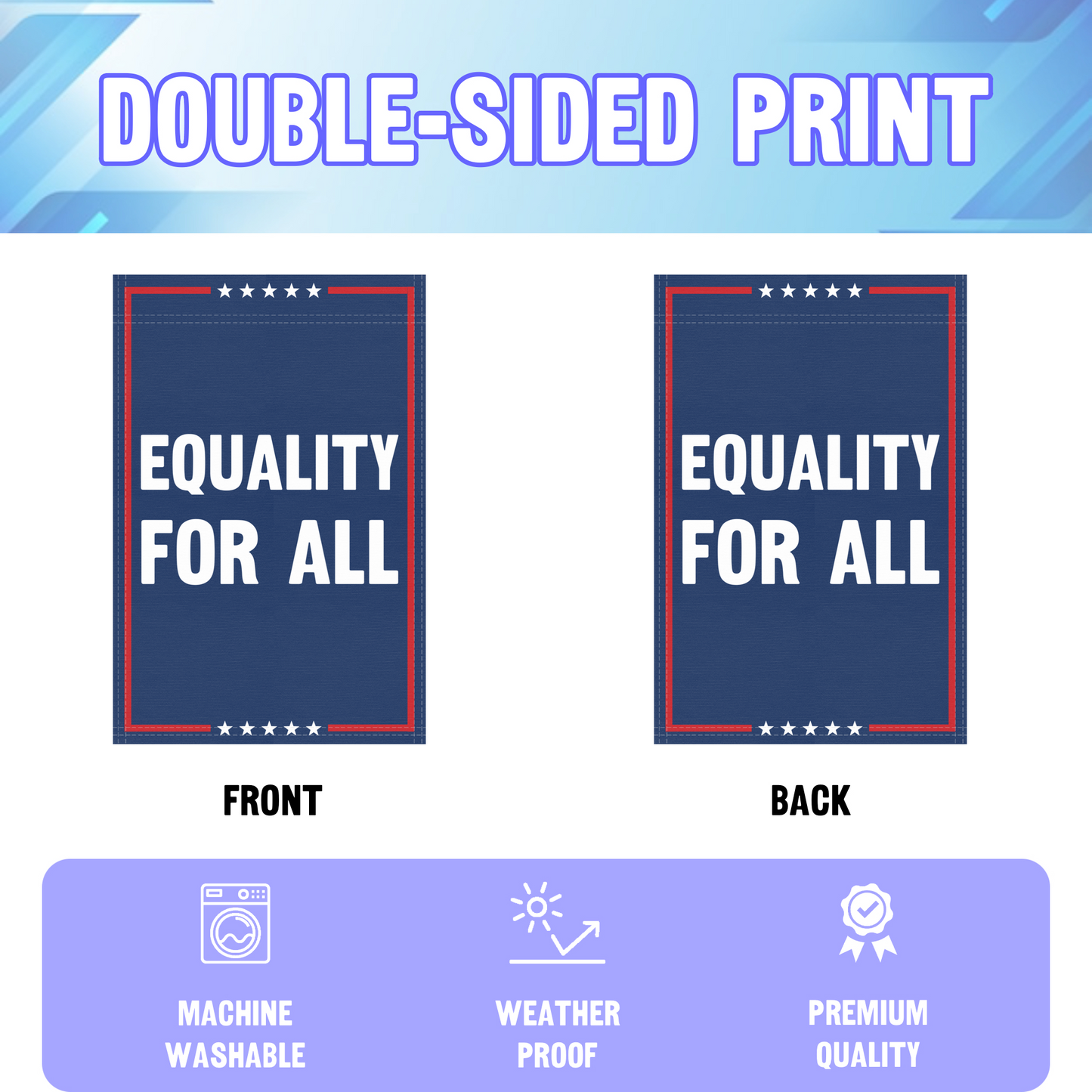Equality For All Garden Flag