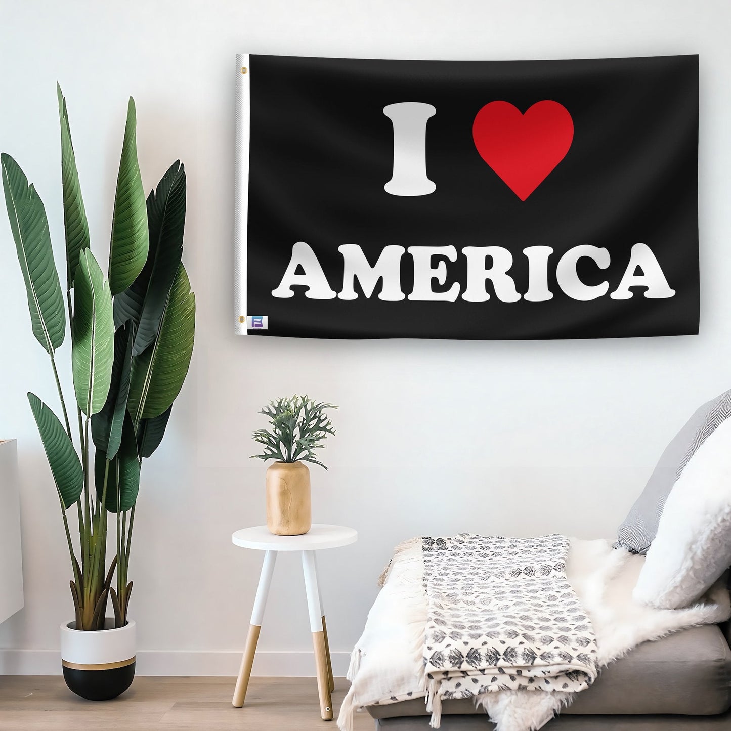 I Love America Flag
