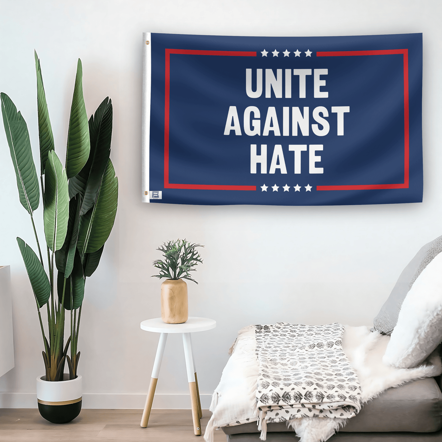 Unite Against Hate Political Flag